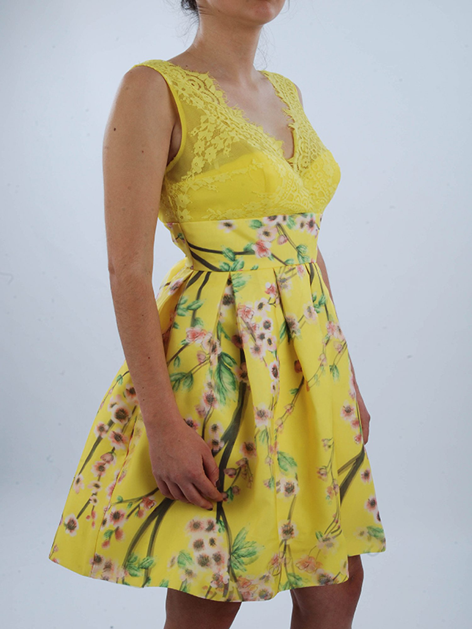 ALLURE ΦΟΡΕΜΑ ΑΜΑΝΙΚΟ FLORAL ΚΙΤΡΙΝΟ