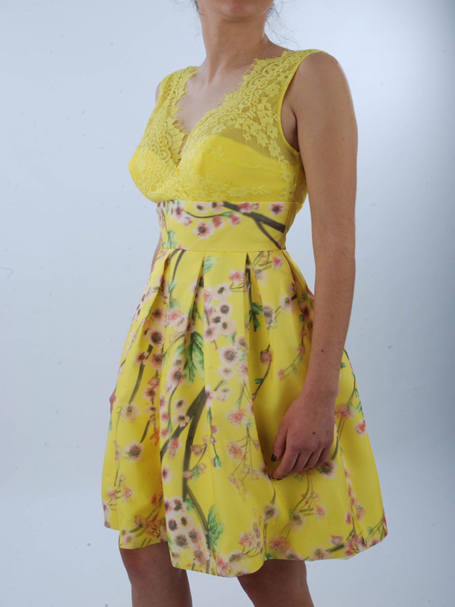 ALLURE ΦΟΡΕΜΑ ΑΜΑΝΙΚΟ FLORAL ΚΙΤΡΙΝΟ