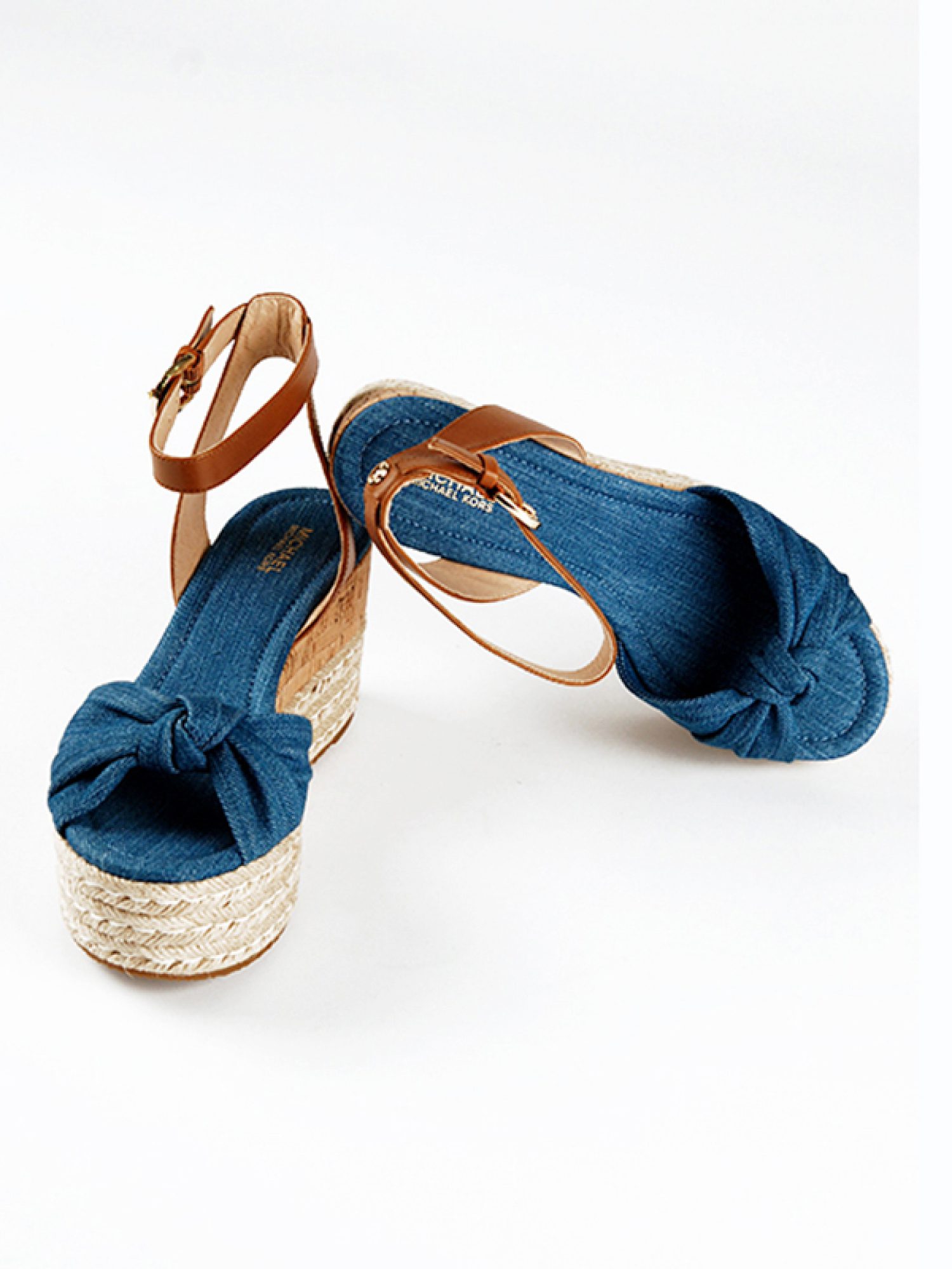 MICHAEL KORS ΠΑΠΟΥΤΣΙΑ ΠΛΑΤΦΟΡΜΑ JEANS MAXWELL DENIM ΜΠΛΕ