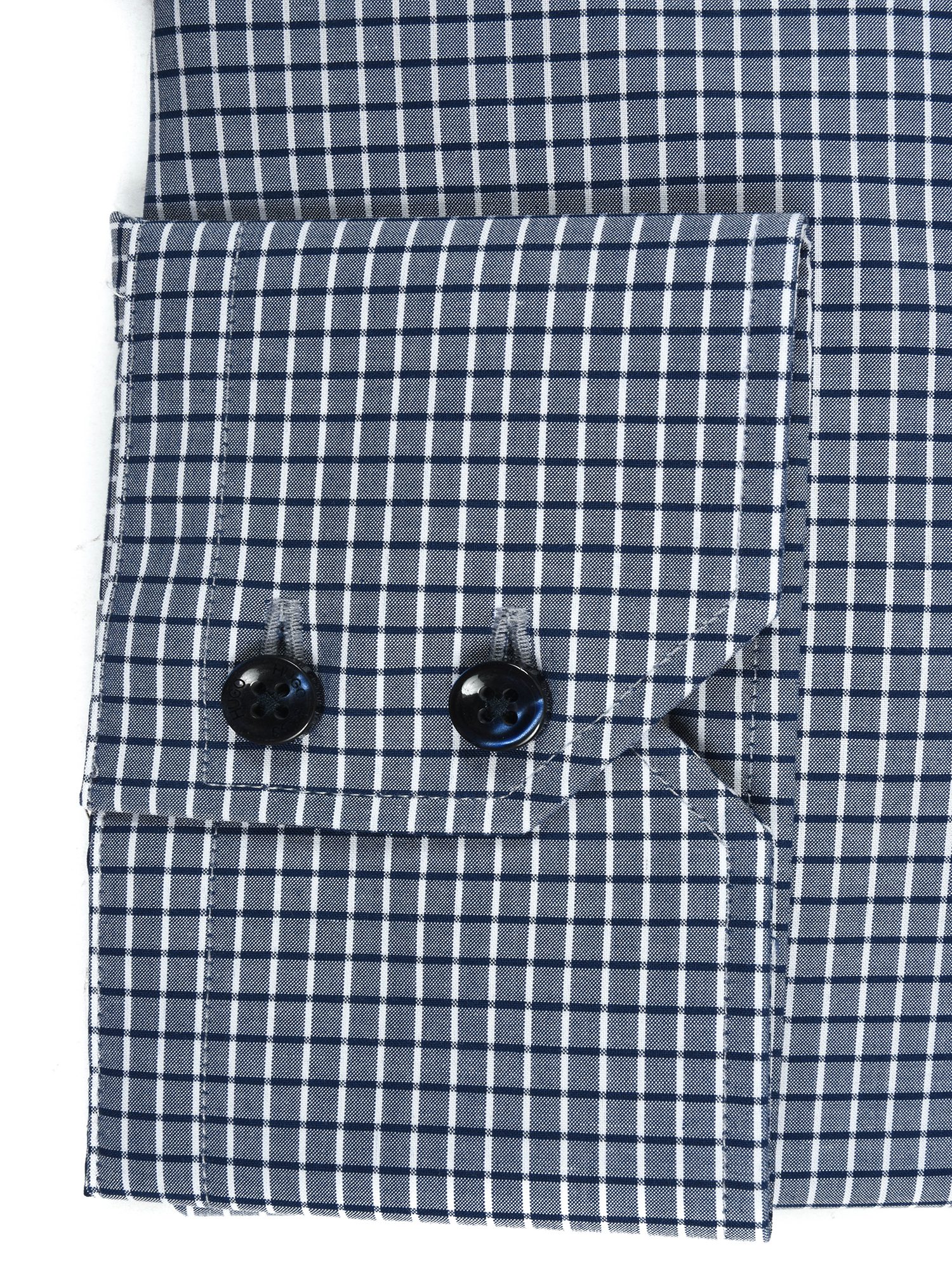 HUGO ΠΟΥΚΑΜΙΣΟ ΚΑΡΩ GORDON REGULAR FIT EASY IRON ΜΠΛΕ