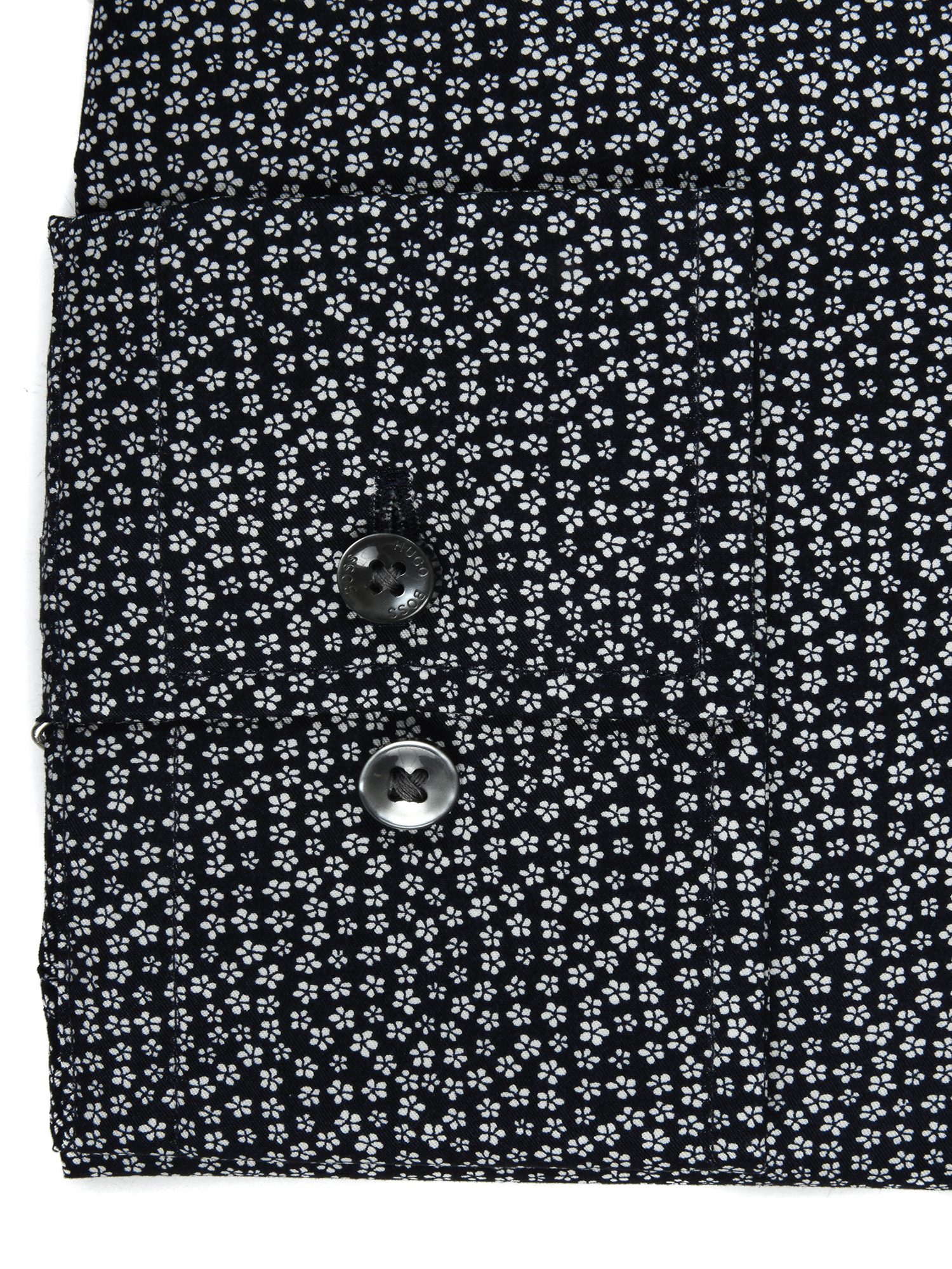 BOSS ΠΟΥΚΑΜΙΣΟ JENNO SLIM FIT ΜΙΚΡΟΣΧΕΔΙΟ NIGHT ΜΠΛΕ φωτογραφία