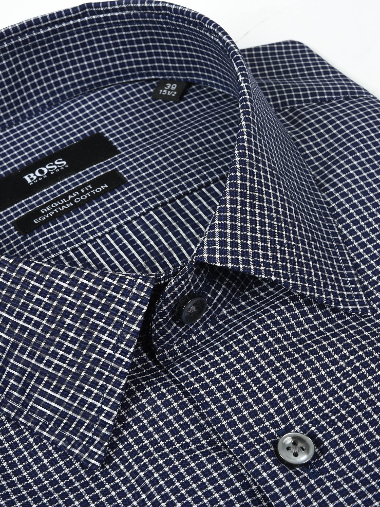 BOSS ΠΟΥΚΑΜΙΣΟ REGULAR FIT ΚΑΡΩ ENZO ΜΠΛΕ φωτογραφία