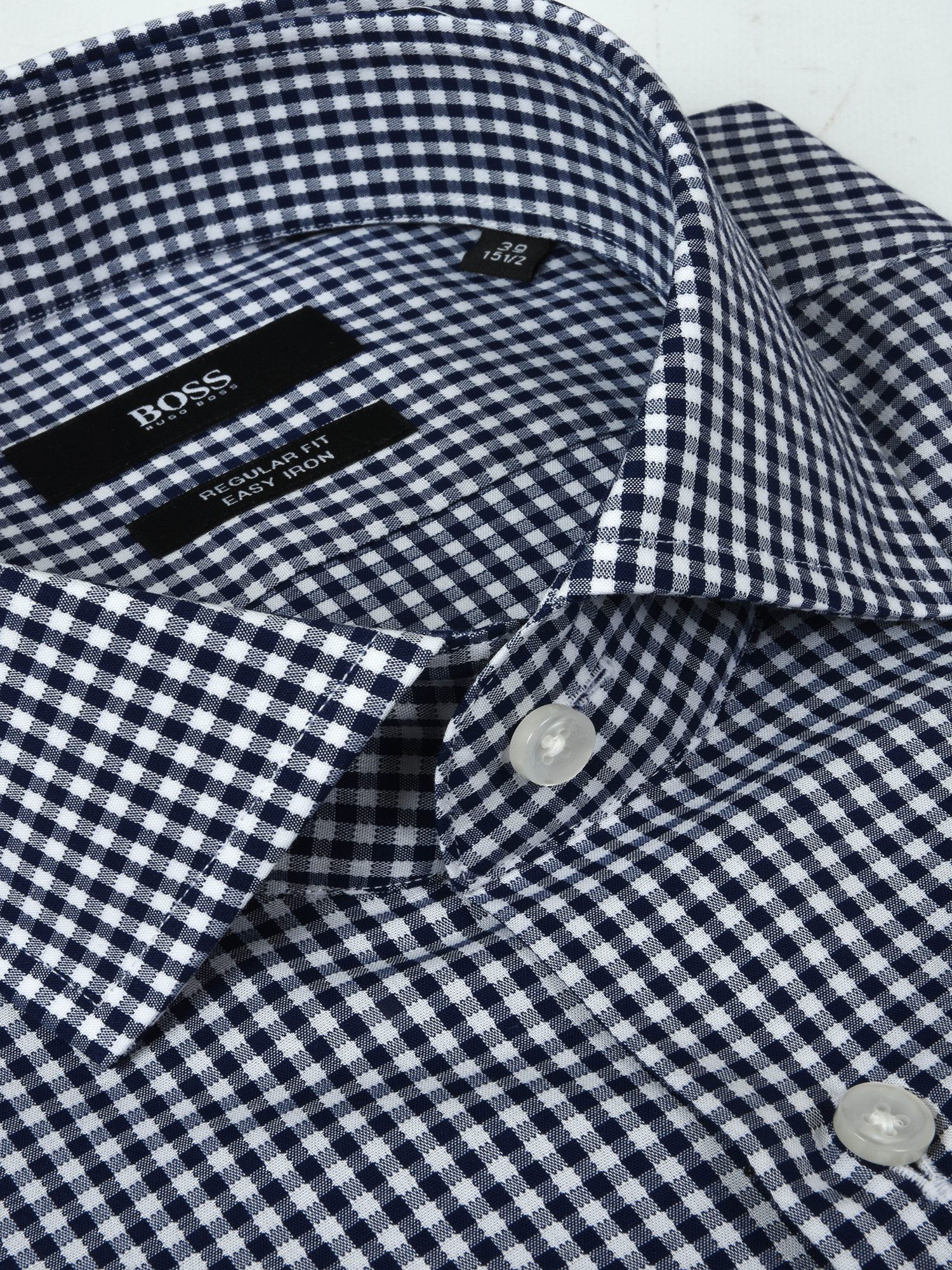 BOSS ΠΟΥΚΑΜΙΣΟ REGULAR FIT EASY IRON ΚΑΡΩ GORDON ΜΠΛΕ φωτογραφία