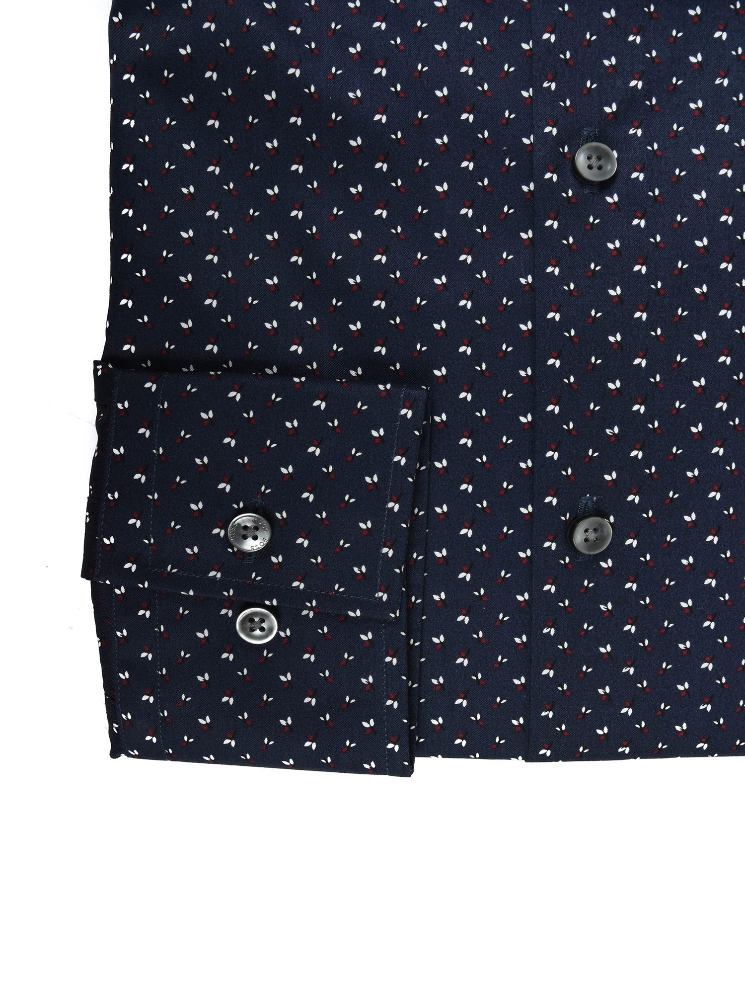 BOSS ΠΟΥΚΑΜΙΣΟ SLIM FIT ΜΙΚΡΟΣΧΕΔΙΟ JASON ΜΠΛΕ φωτογραφία