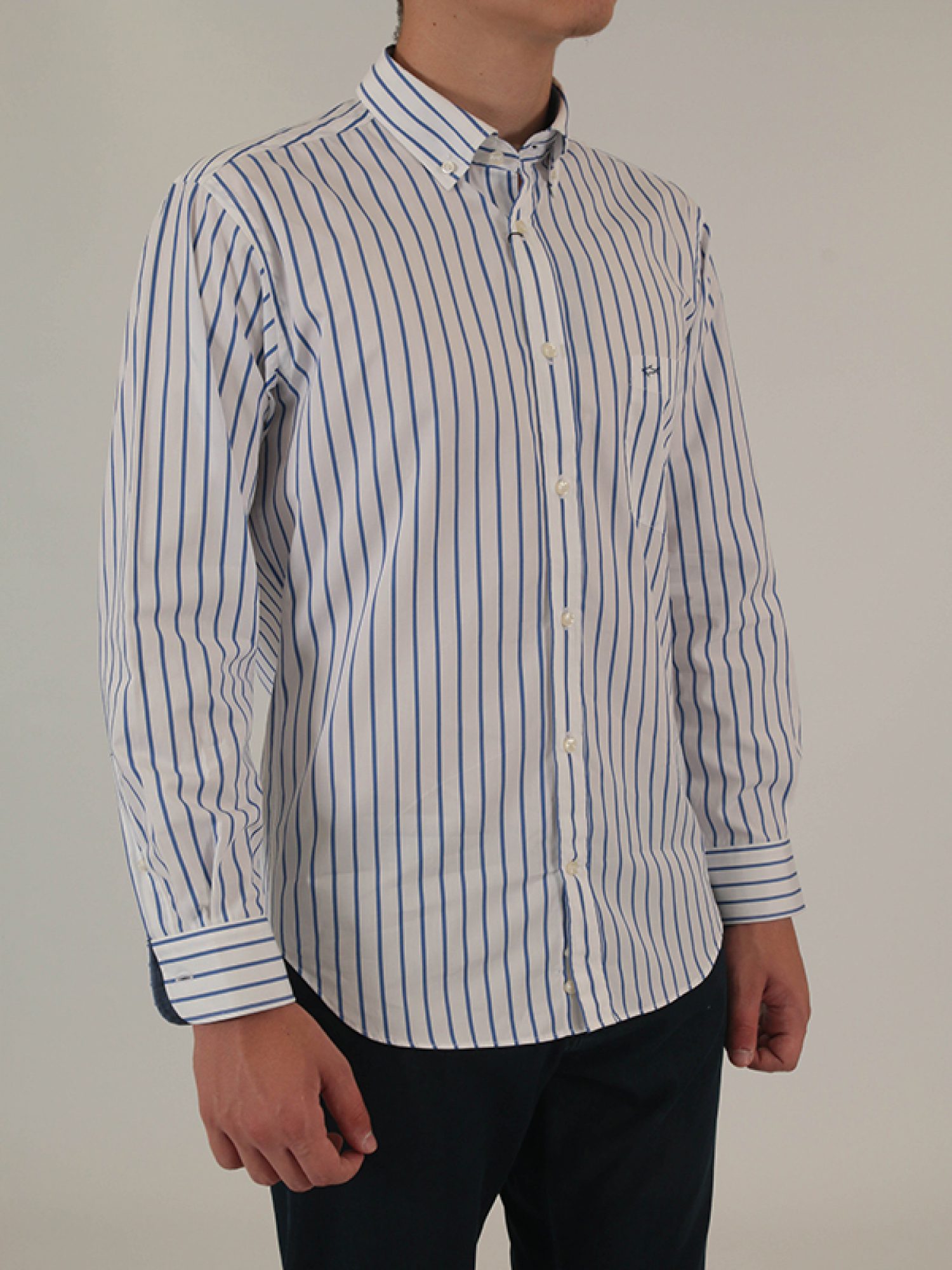 PAUL&SHARK ΠΟΥΚΑΜΙΣΟ BD ΚΟΜΠΟΖΕ ΡΙΓΕ ΛΕΥΚΟ