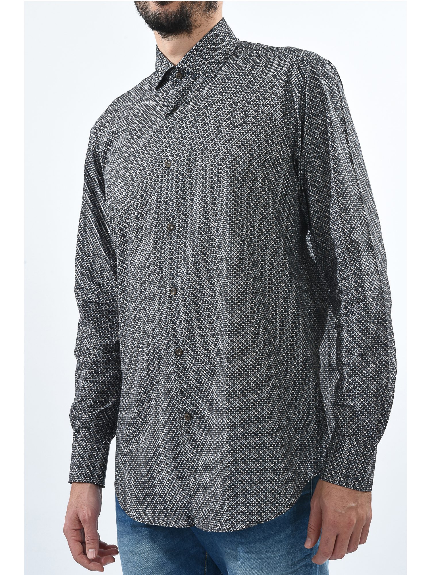 PAUL&SHARK ΠΟΥΚΑΜΙΣΟ ΜΙΚΡΟΣΧΕΔΙΟ ΜΠΛΕ