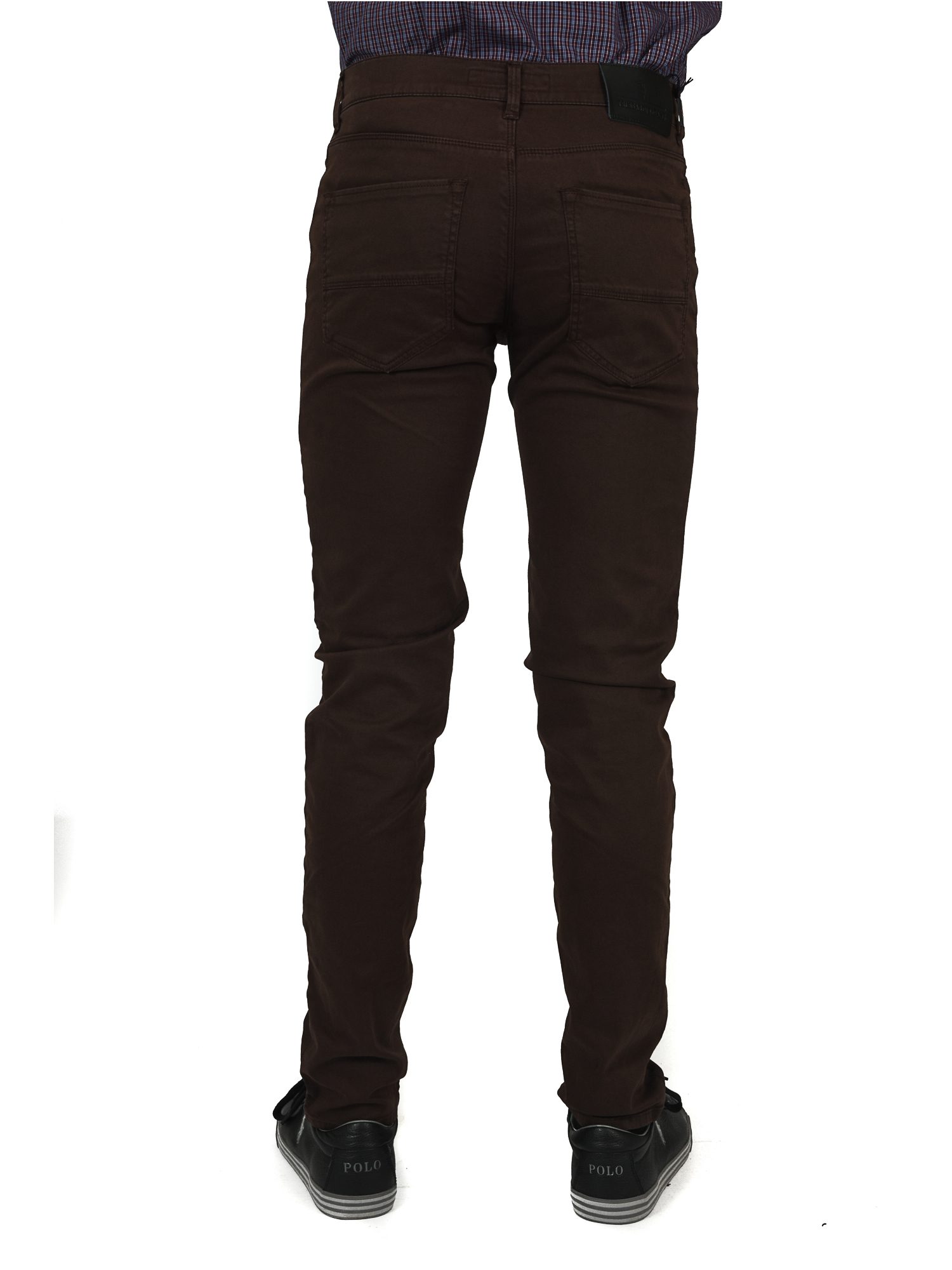 TRUSSARDI JEANS ΠΑΝΤΕΛΟΝΙ 5ΤΣΕΠΟ 370 CLOSE ΚΑΦΕ φωτογραφία