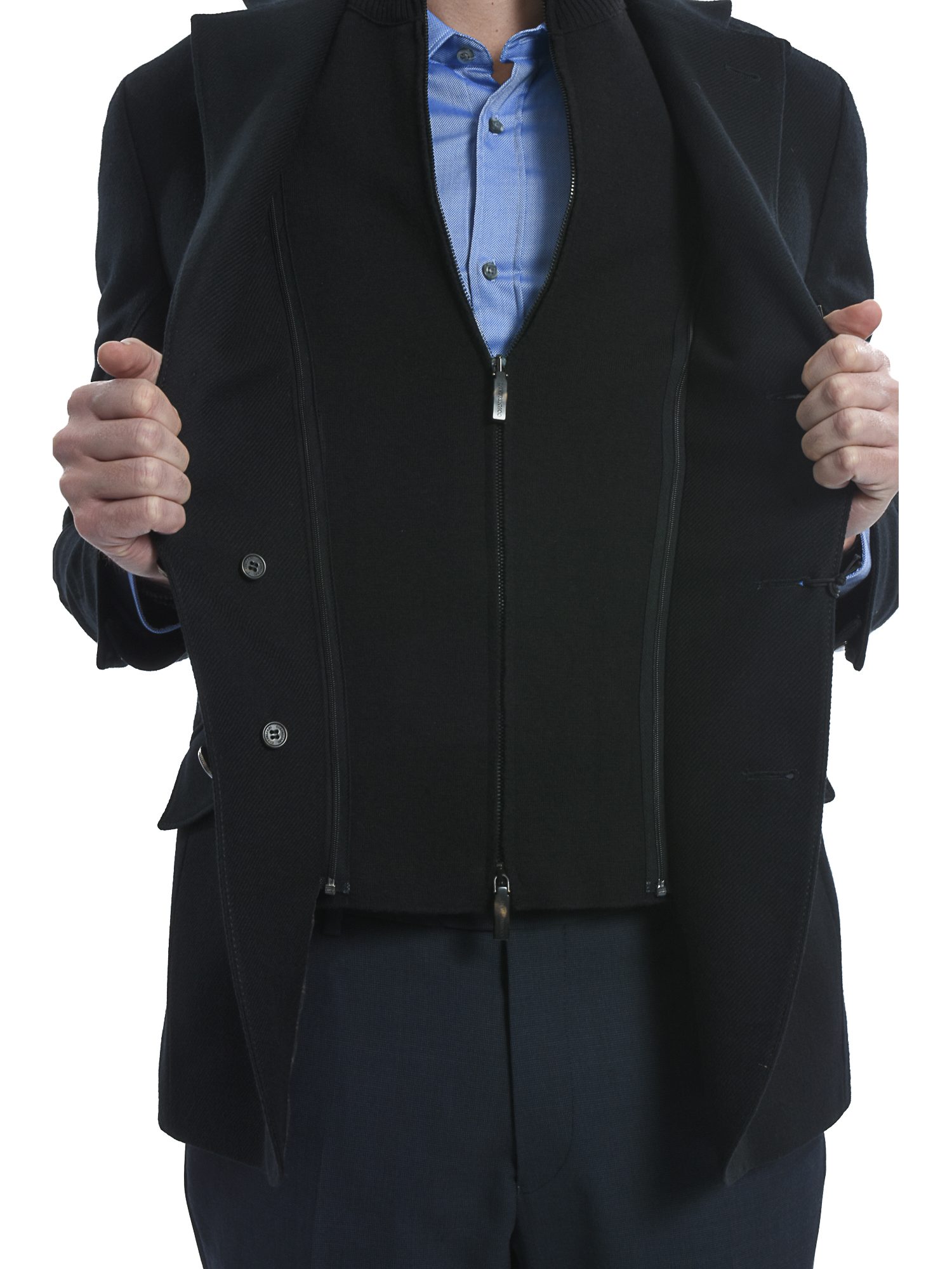 CORNELIANI ΣΑΚΑΚΙ ΔΙΚΟΥΜΠΟ ΨΙΛΟΡΙΓΟ ΑΠΟΣΠΩΜΕΝΟΣ ΘΩΡΑΚΑΣ ΜΑΥΡΟ