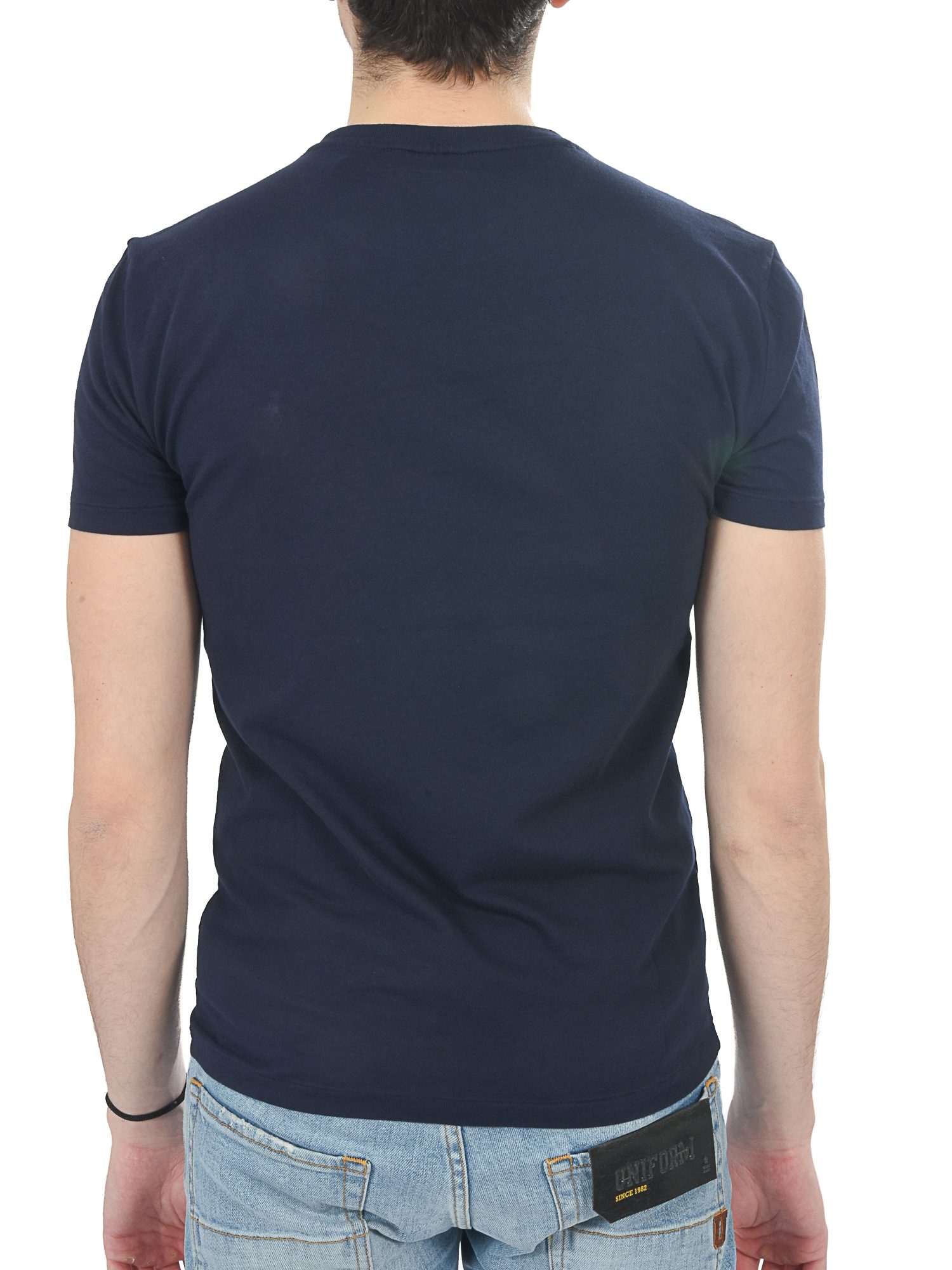 RALPH LAUREN T-SHIRT CUSTOM SLIM FIT BSR ΜΠΛΕ φωτογραφία