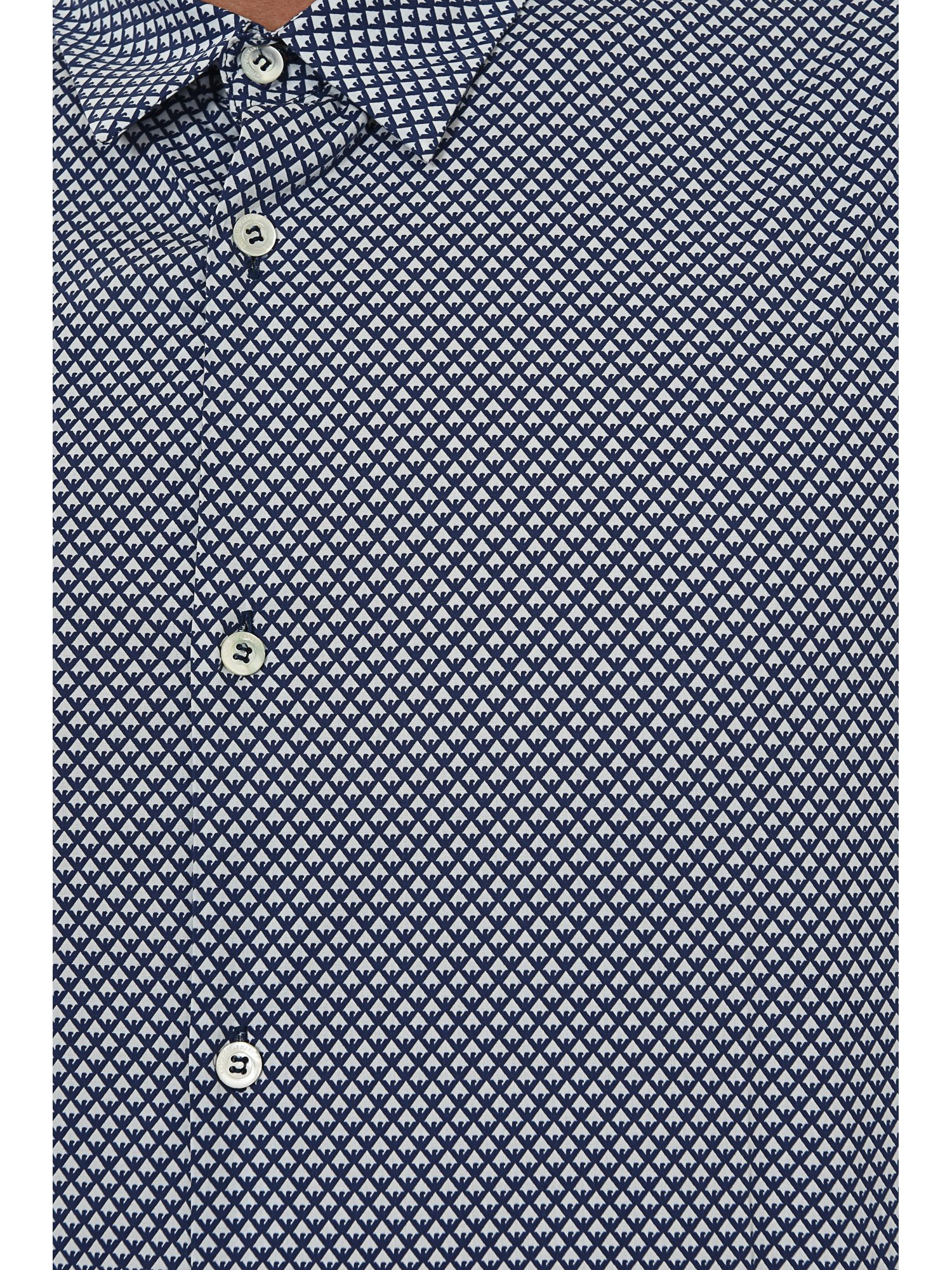 EMPORIO ARMANI ΠΟΥΚΑΜΙΣΟ ΜΙΚΡΟΣΧΕΔΙΟ ΜΠΛΕ φωτογραφία