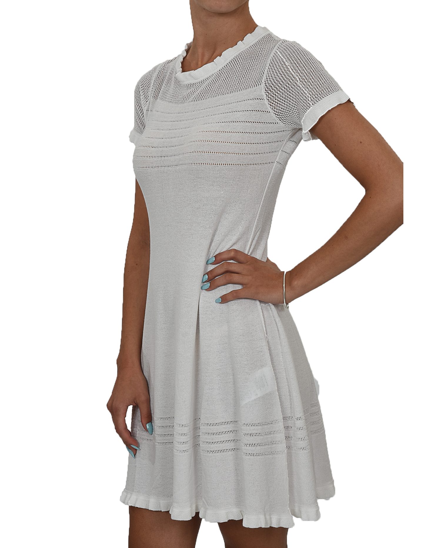 EMPORIO ARMANI ΦΟΡΕΜΑ ΠΛΕΚΤΟ ΛΕΥΚΟ φωτογραφία