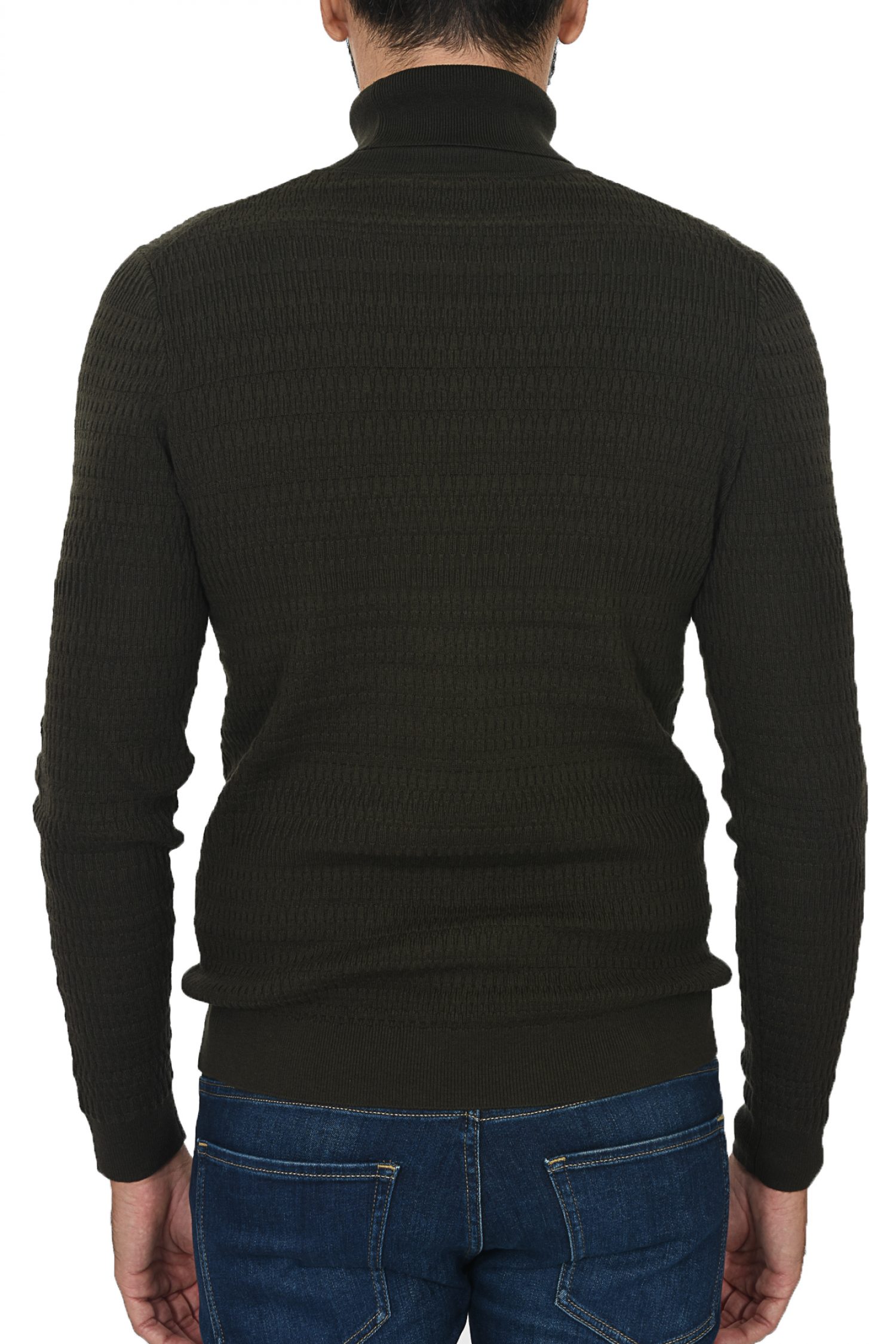 HUGO ΠΛΕΚΤΟ TURTLENECK SMAXIM ΛΑΔΙ φωτογραφία