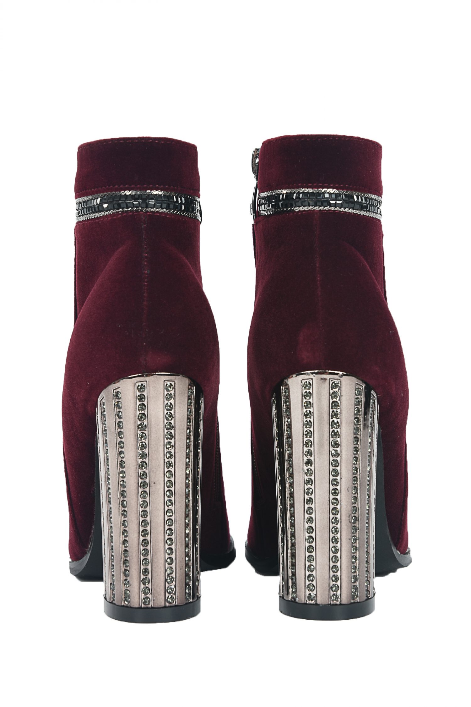 LAURA BIAGIOTTI ΠΑΠΟΥΤΣΙΑ ΜΠΟΤΑΚΙ ΑΣΗΜΙ ΣΤΡΑΣ ΣΤΟ ΤΑΚΟΥΝΙ ΜΠΟΡΝΤΩ φωτογραφία