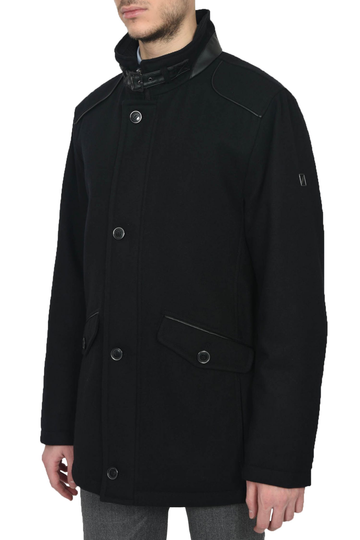 DANIEL HECHTER ΜΠΟΥΦΑΝ ΗΜΙΠΑΛΤΟ ΜΑΥΡΟ