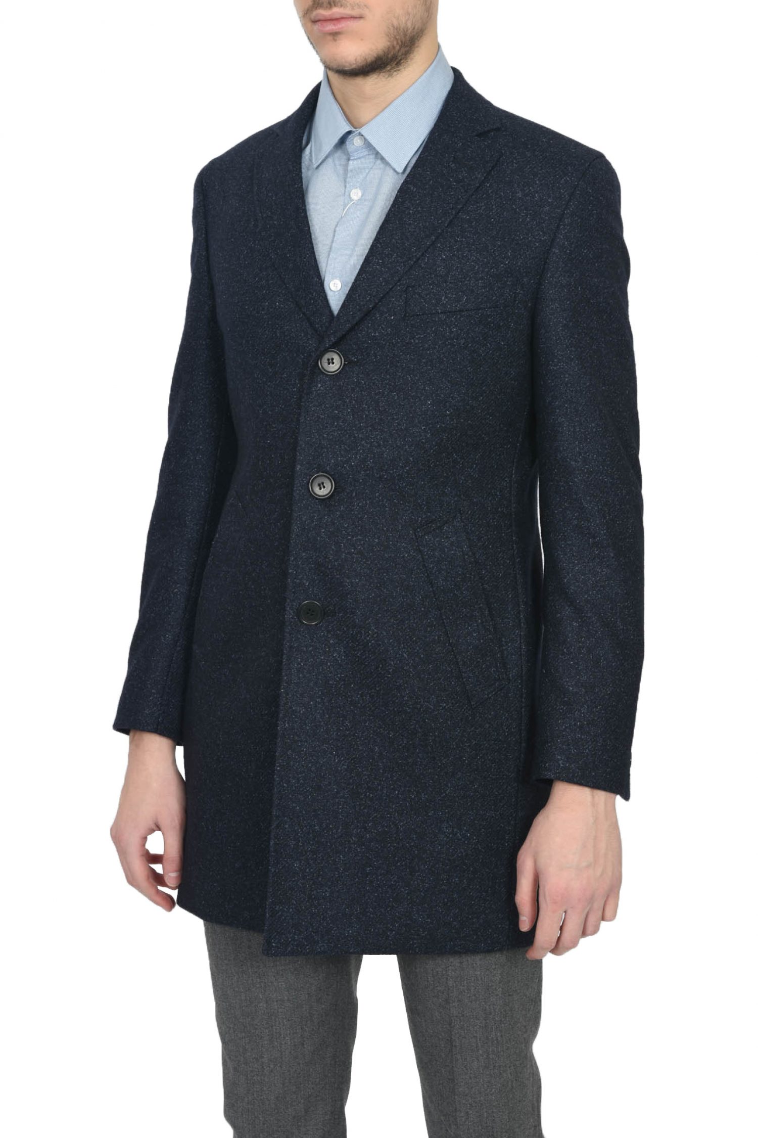 TOM FRANK ΠΑΛΤΟ ΜΙΚΡΟΣΧΕΔΙΟ ΜΑΥΡΟ