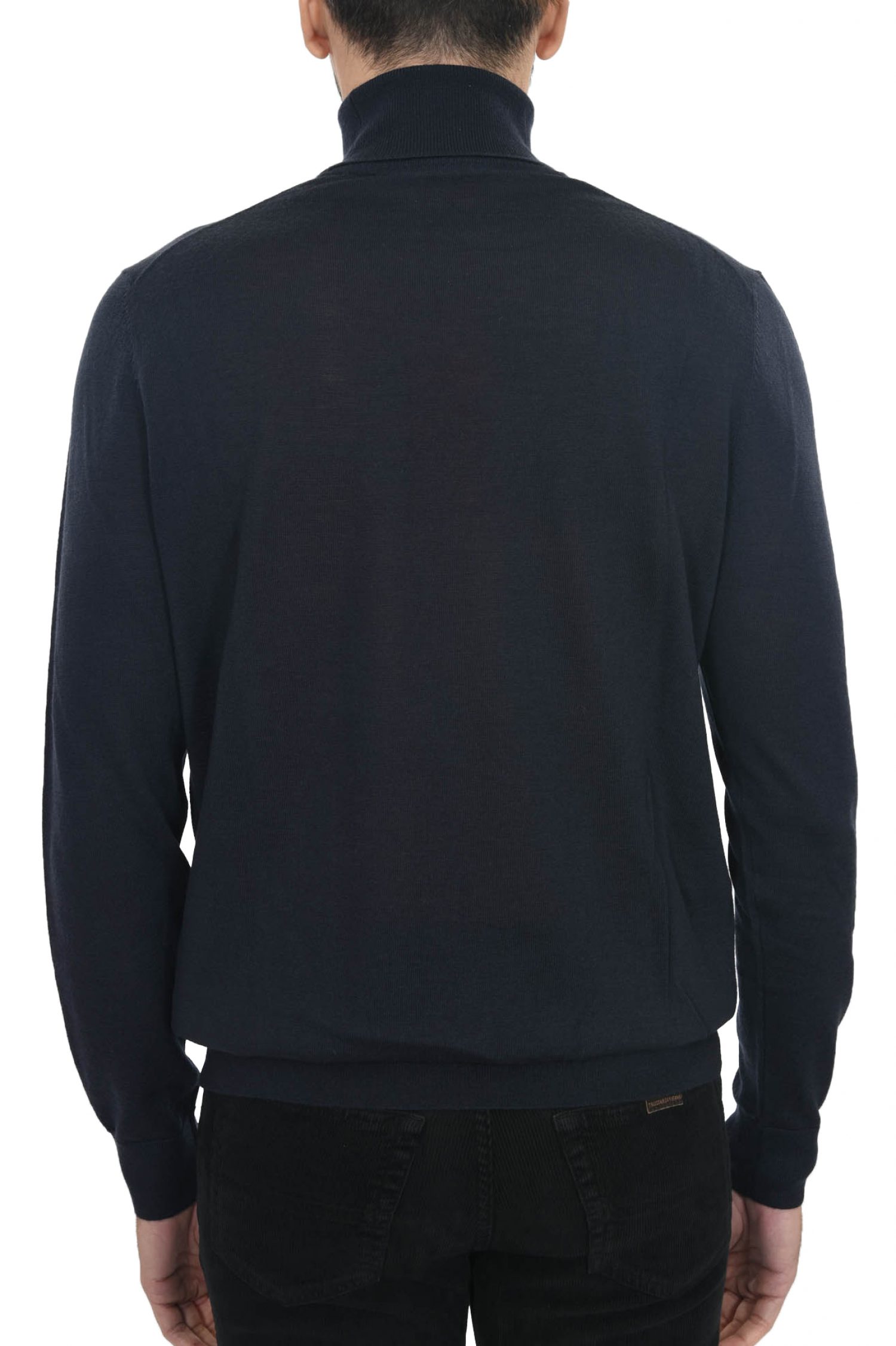 HUGO ΠΛΕΚΤΟ TURTLENECK SAN ANTONIO ΜΠΛΕ φωτογραφία