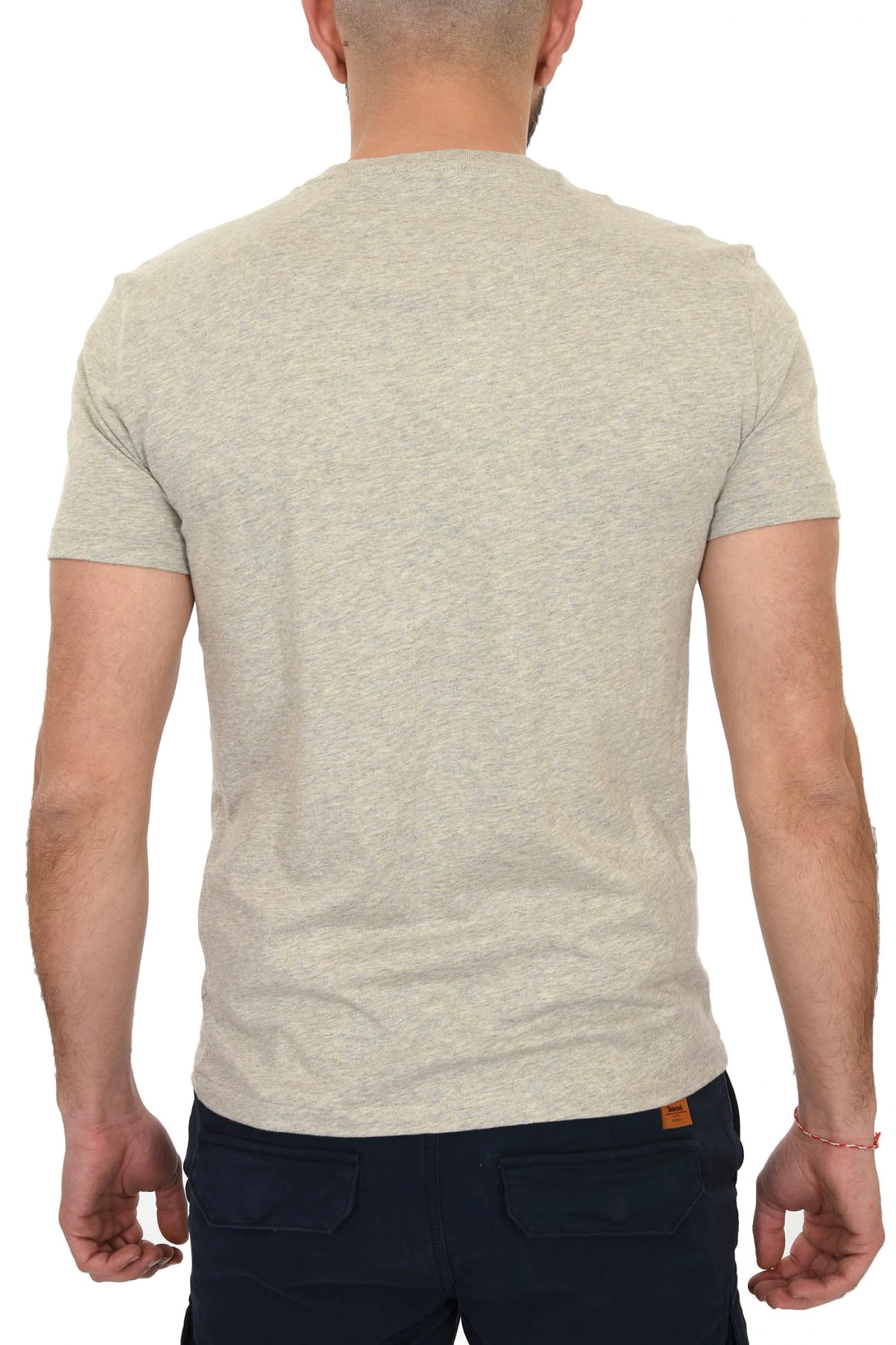 RALPH LAUREN T-SHIRT LOGO CUSTOM SLIM FIT BSR ΓΚΡΙ φωτογραφία