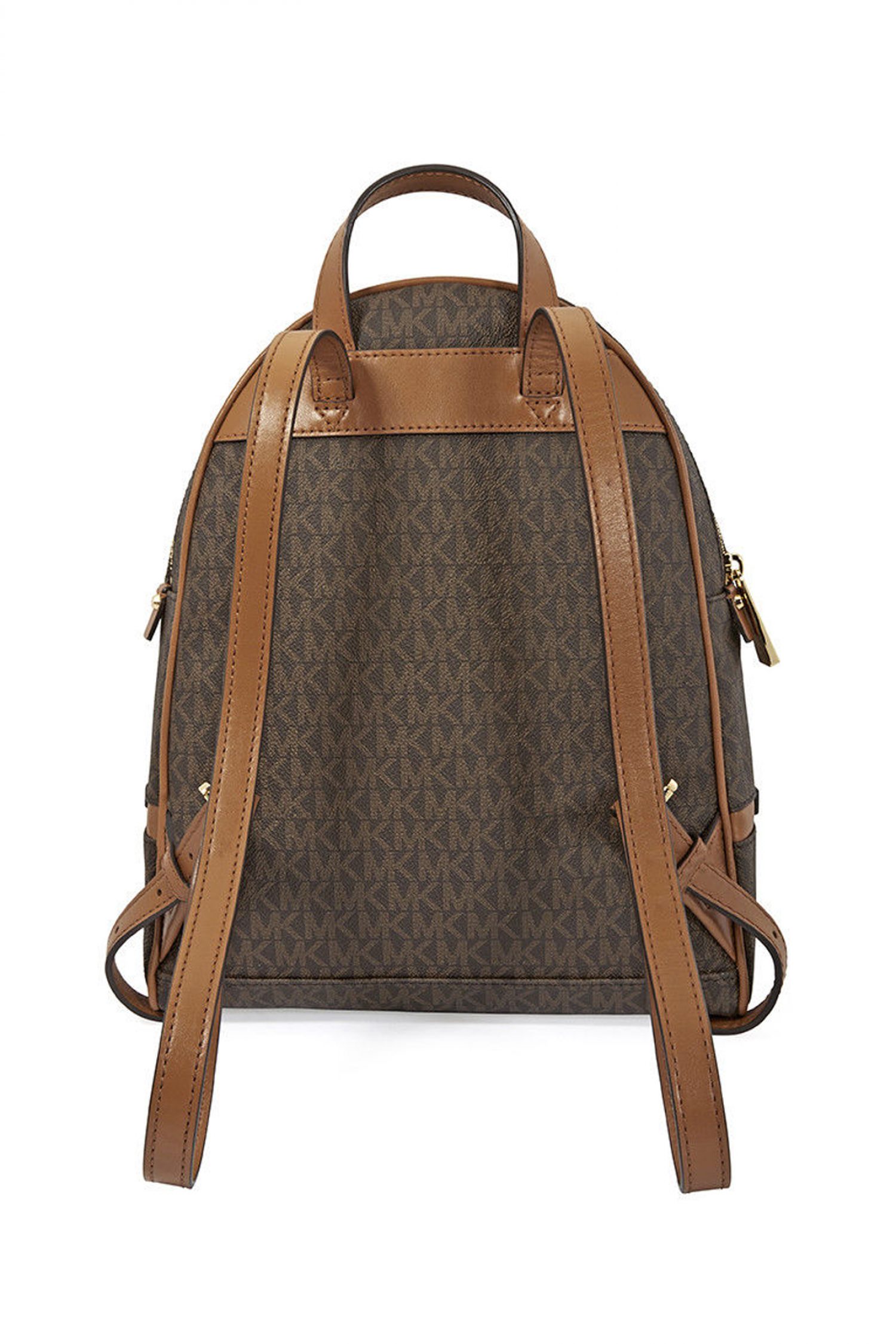 MICHAEL KORS ΤΣΑΝΤΑ RHEA ZIP MD BACKPACK LOGO ΚΑΦΕ φωτογραφία