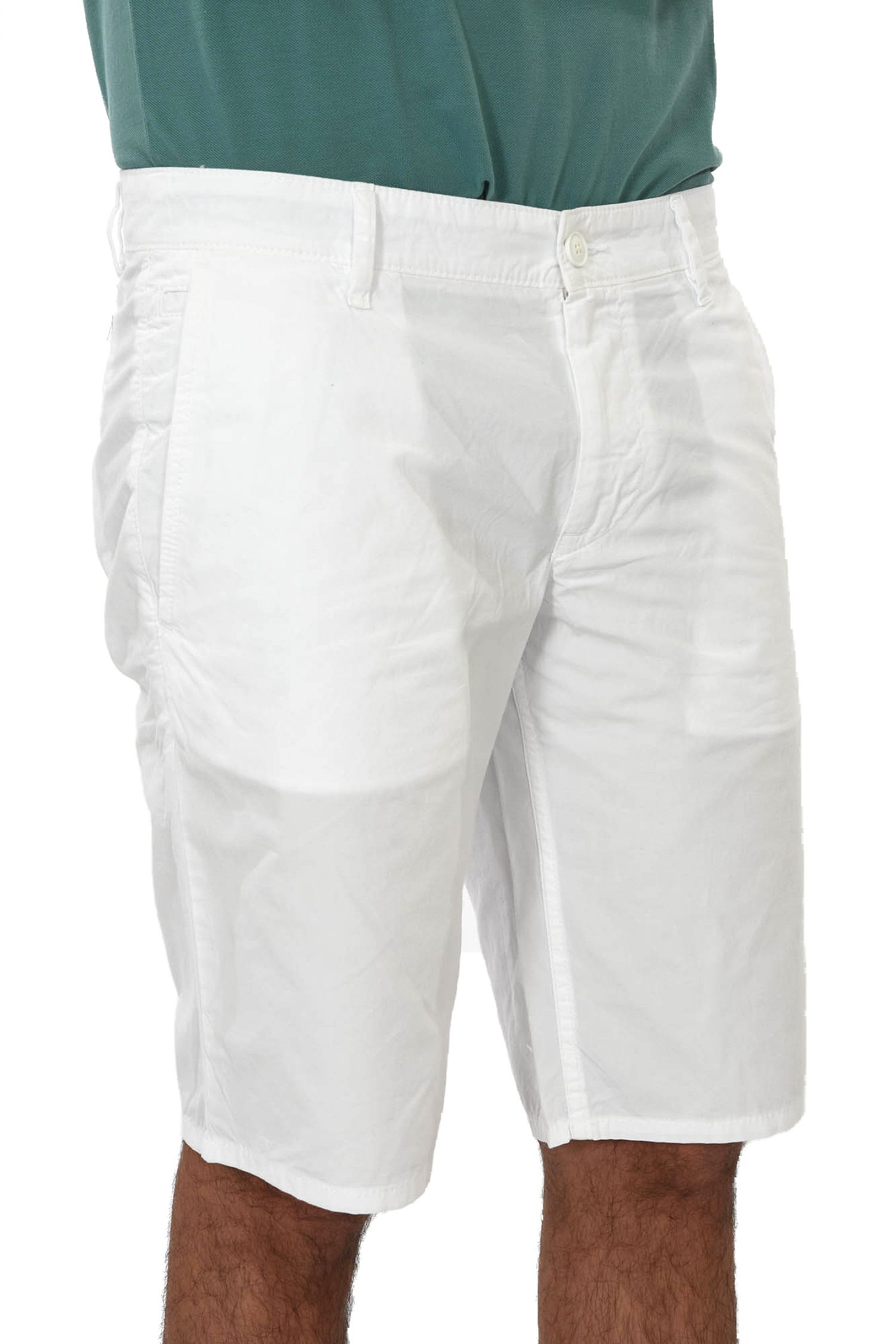 BOSS CASUAL ΒΕΡΜΟΥΔΑ CHINO SCHINO-REGULAR SHORT ΛΕΥΚΟ φωτογραφία
