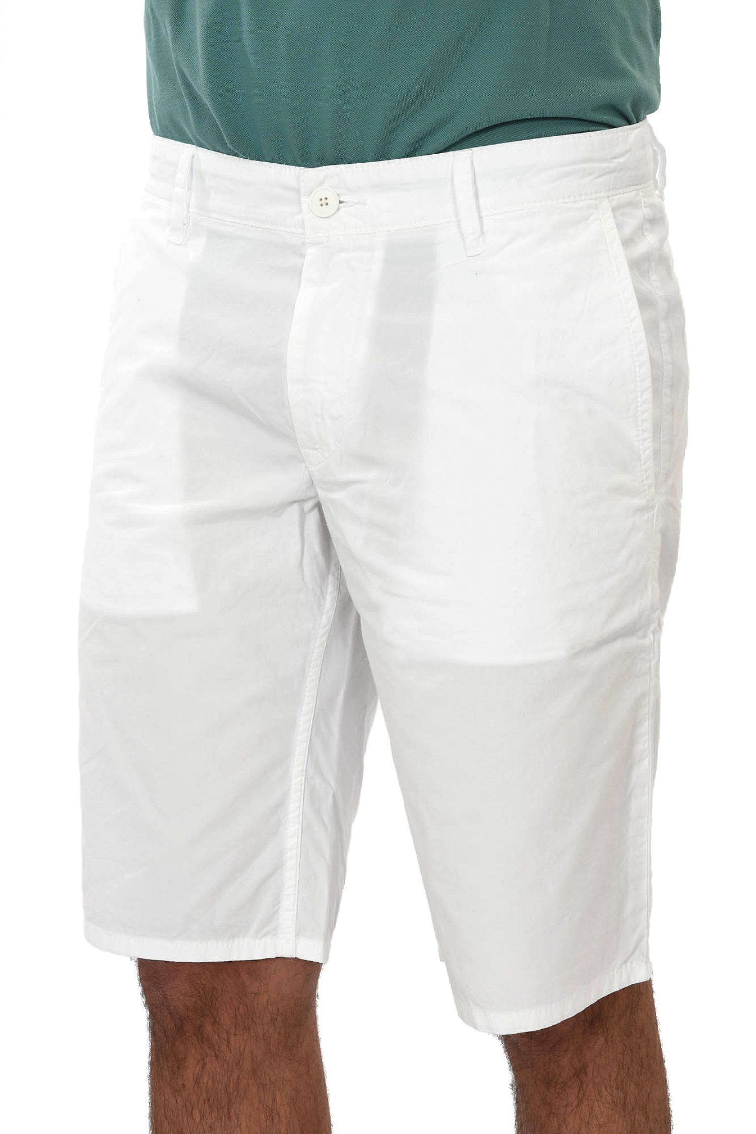 BOSS CASUAL ΒΕΡΜΟΥΔΑ CHINO SCHINO-REGULAR SHORT ΛΕΥΚΟ φωτογραφία
