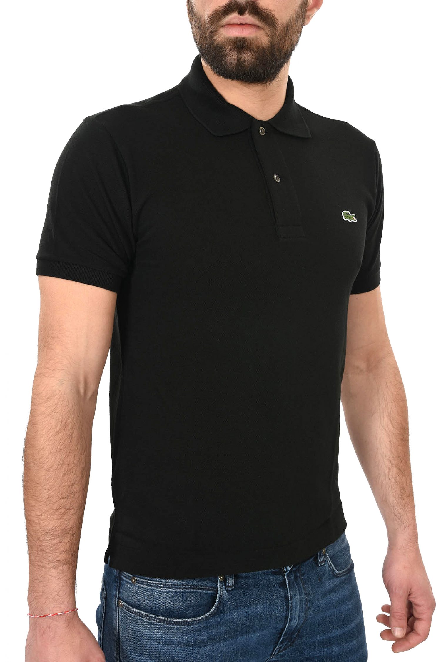 LACOSTE POLO CLASSIC FIT ΜΑΥΡΟ