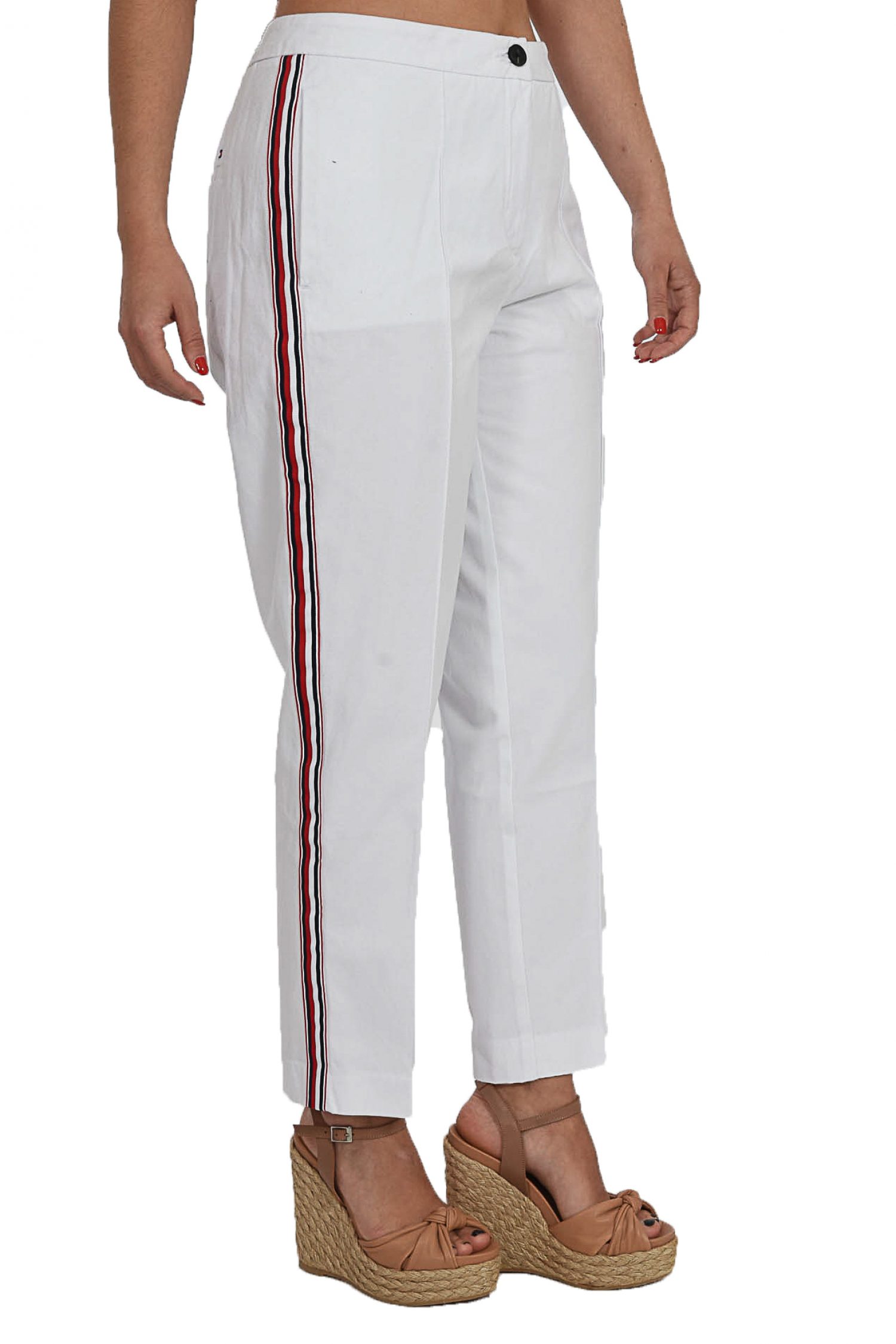 TOMMY HILFIGER ΠΑΝΤΕΛΟΝΙ CHINO ESSENTIAL ΡΙΓΑ ΠΛΑΙ ΛΕΥΚΟ