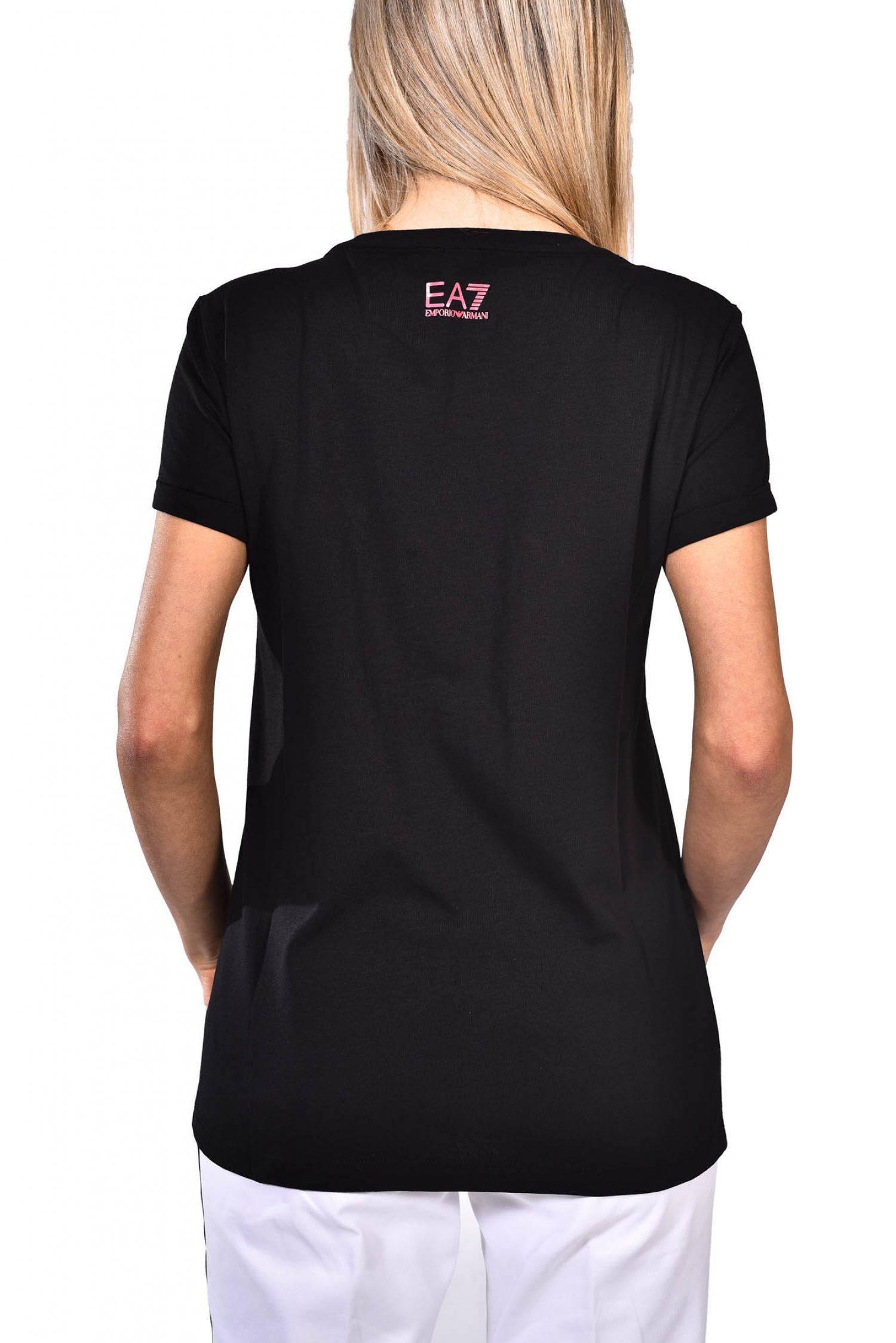 ARMANI 7 T-SHIRT LOGO ICE CREAM ΜΑΥΡΟ φωτογραφία