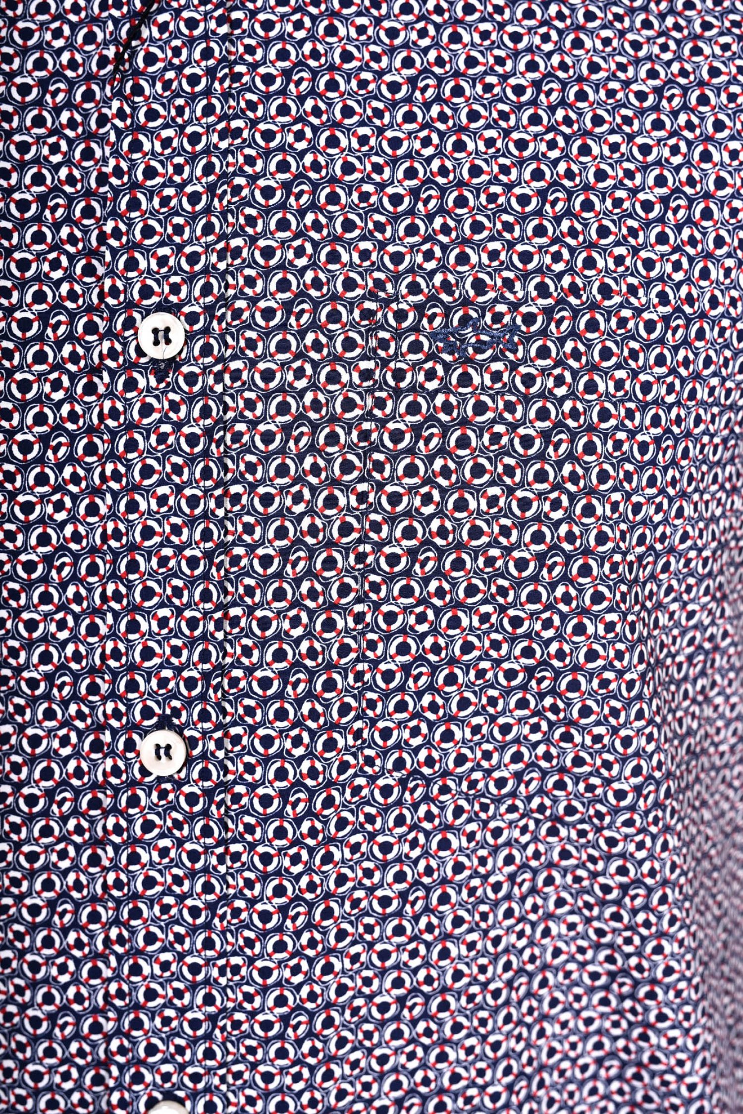 PAUL&SHARK ΠΟΥΚΑΜΙΣΟ BUTTON DOWN ΜΙΚΡΟΣΧΕΔΙΟ ΜΠΛΕ φωτογραφία