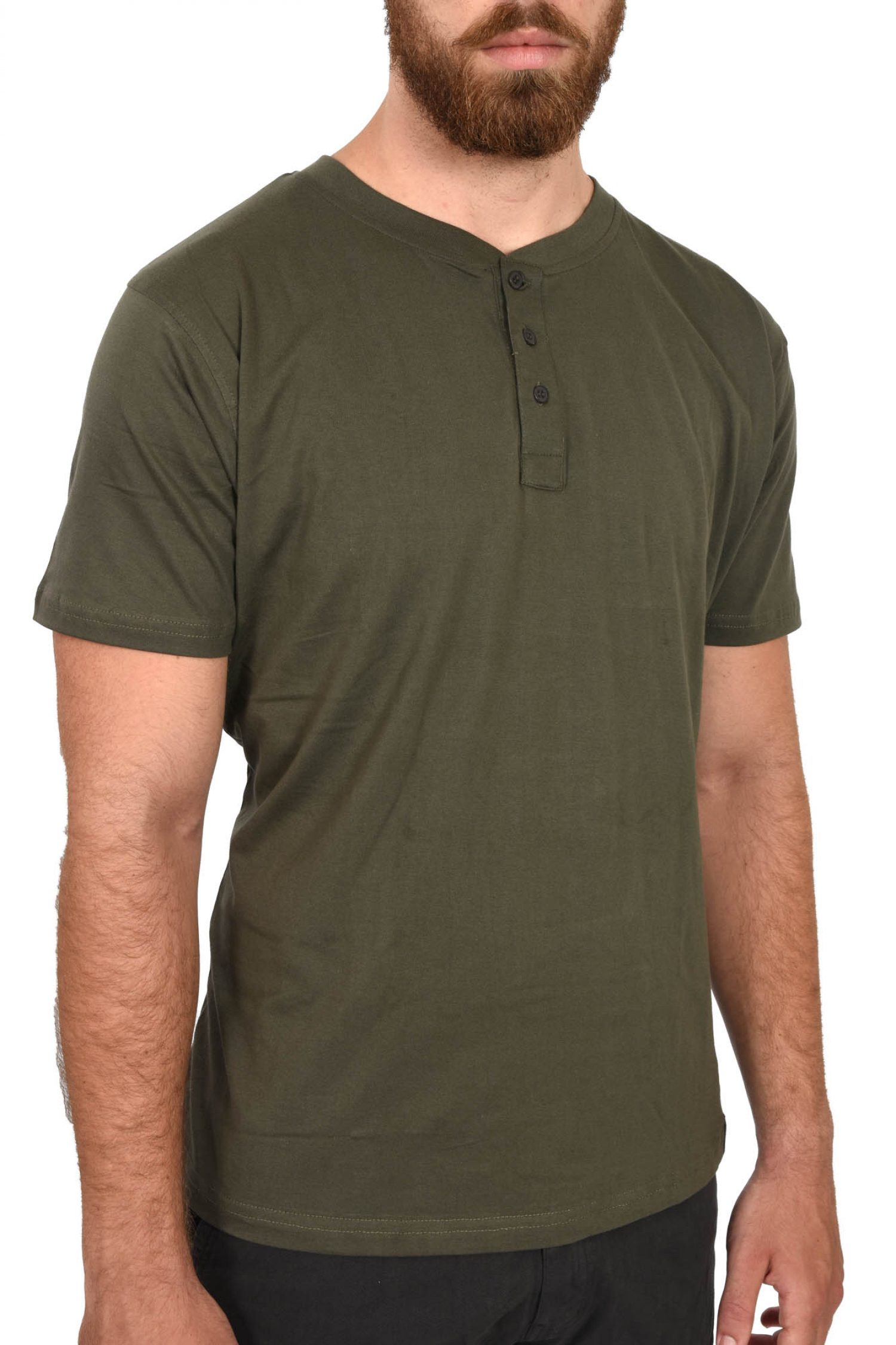 DORS T-SHIRT HALF BUTTON ΛΑΔΙ