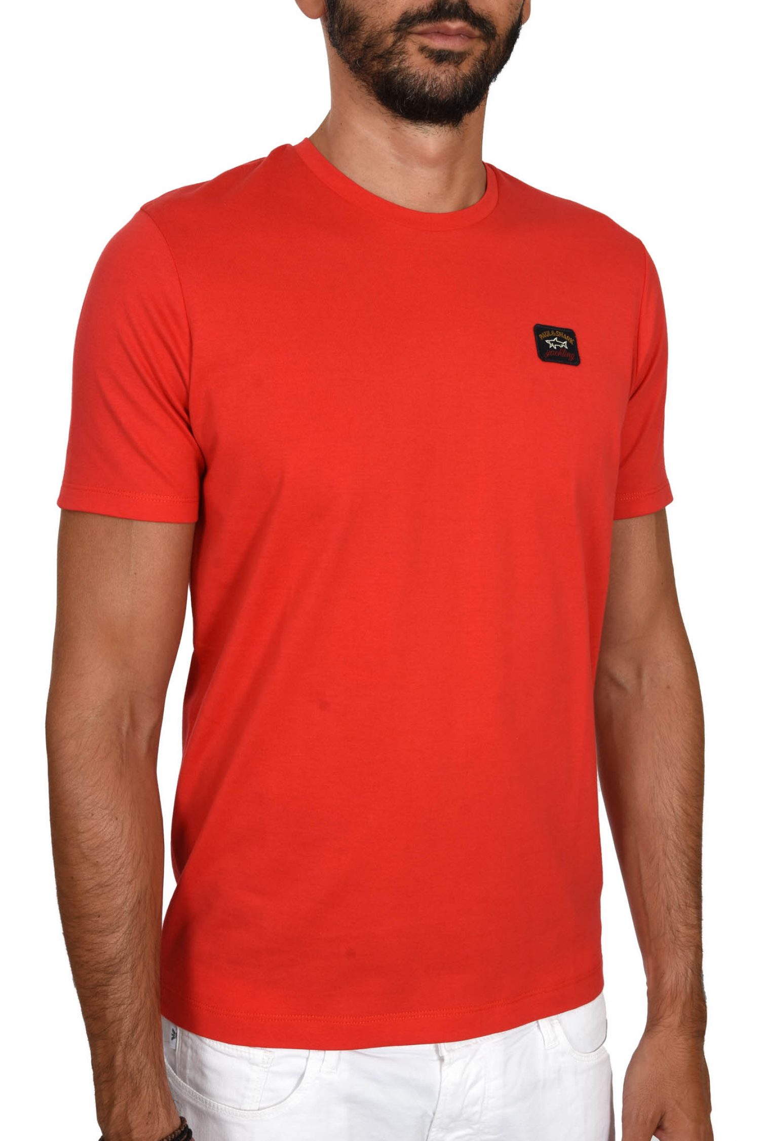 PAUL&SHARK T-SHIRT LOGO ΚΟΚΚΙΝΟ φωτογραφία