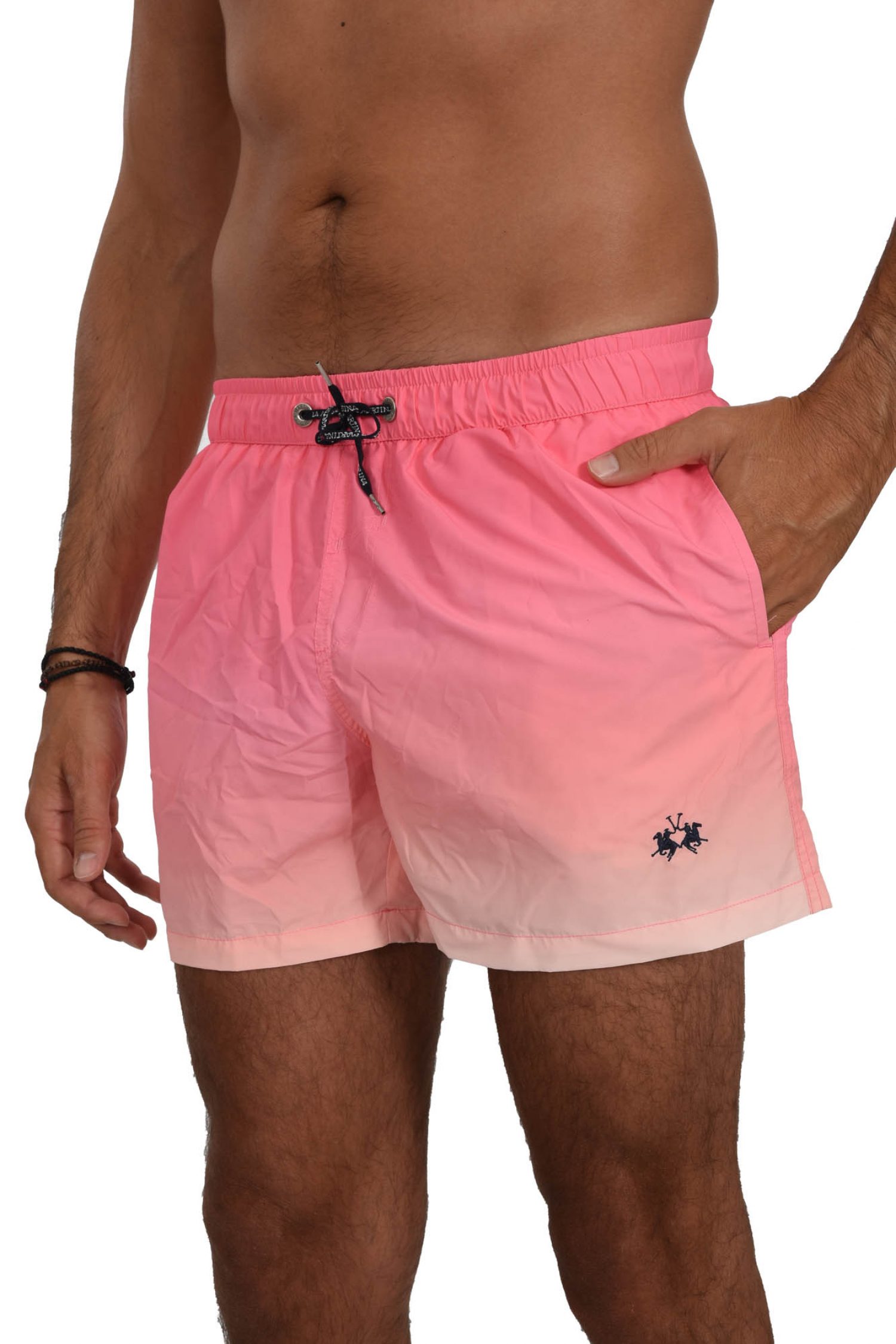 LA MARTINA ΜΑΓΙΩ ΣΟΡΤΣ LOGO DEGRADE ΡΟΖ