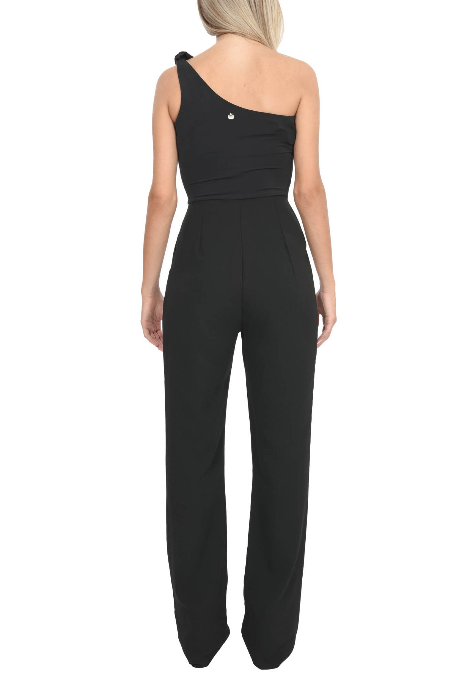 RELISH ΠΑΝΤΕΛΟΝΑ ΦΟΡΜΑ ΟΛΟΣΩΜΗ ONE SHOULDER POPPAN ΜΑΥΡΟ