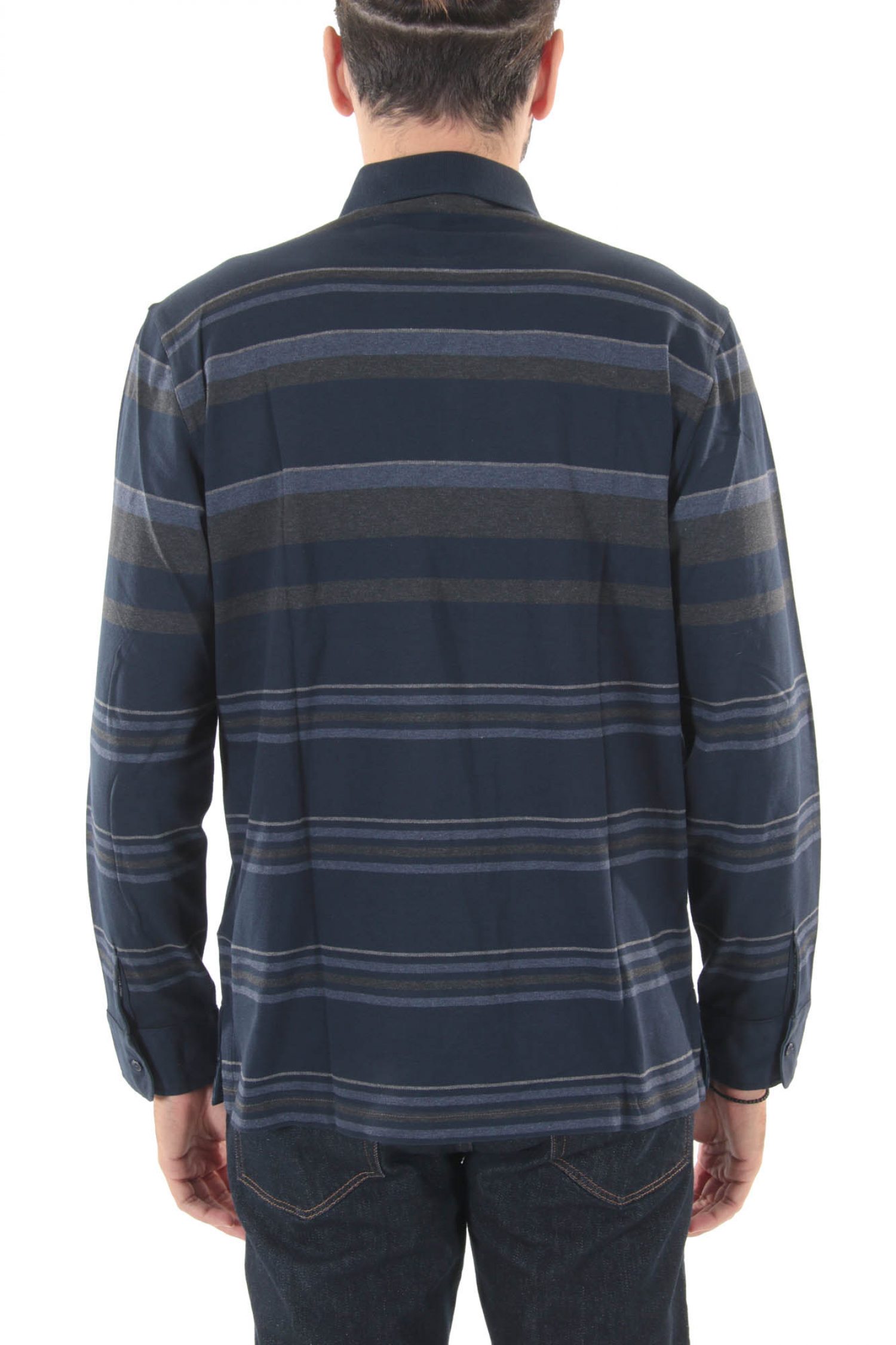 PAUL&SHARK POLO MM ΡΙΓΕ ΜΠΛΕ