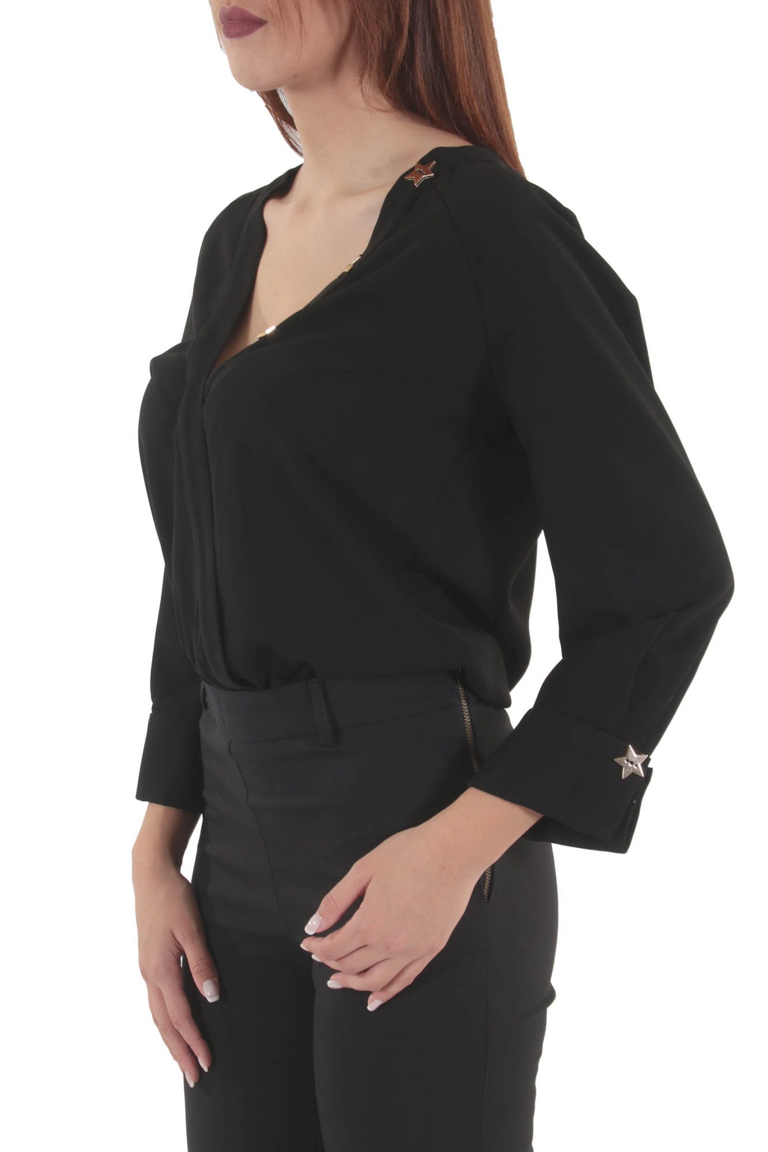 TWINS ΠΟΥΚΑΜΙΣΟ ΚΟΡΜΑΚΙ ΚΡΟΥΑΖΕ ΓΡΑΒΑΤΑ ΜΑΥΡΟ