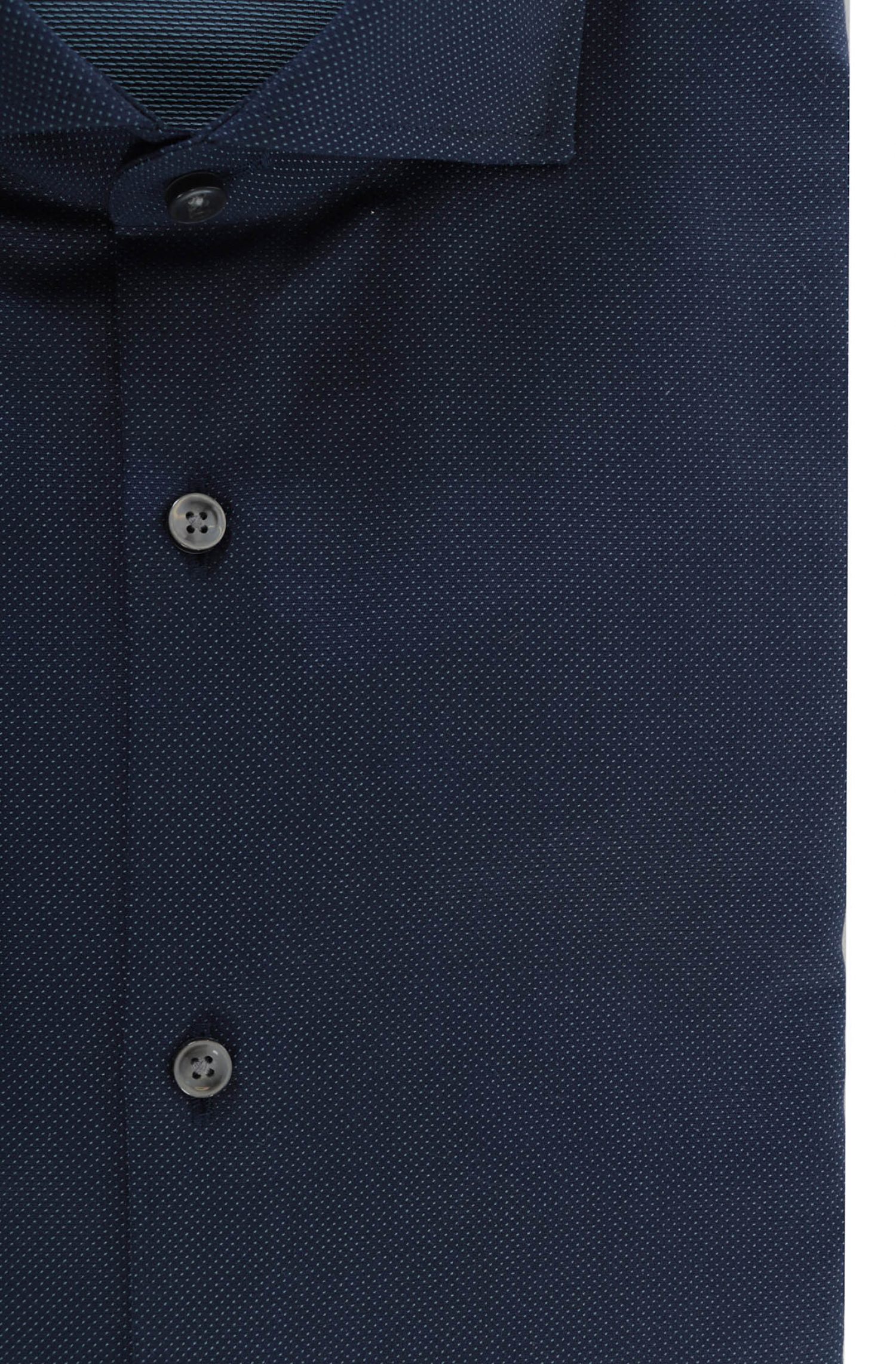 BOSS ΠΟΥΚΑΜΙΣΟ SLIM FIT ΜΙΚΡΟΣΧΕΔΙΟ JASON ΜΠΛΕ φωτογραφία