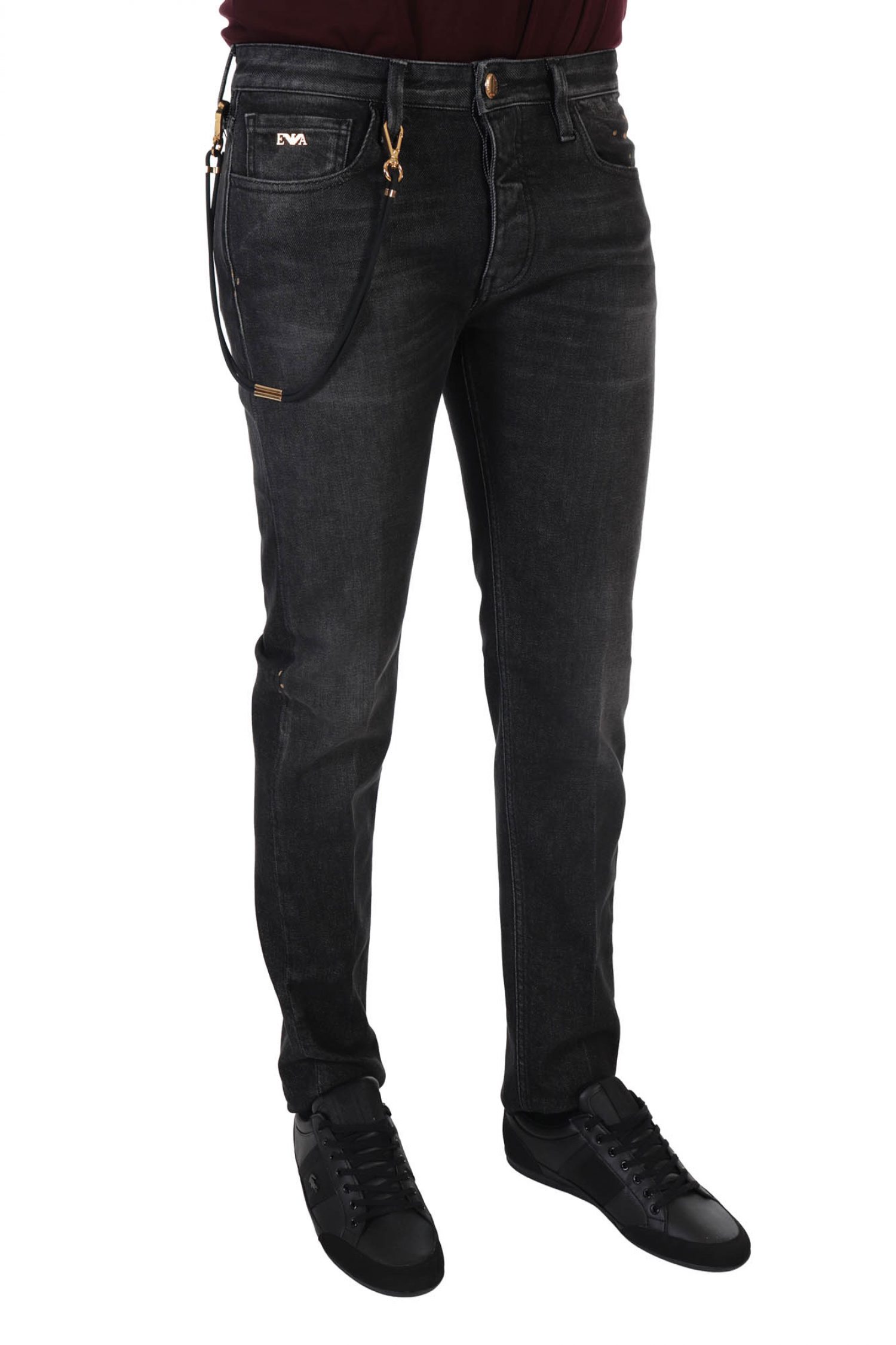 EMPORIO ARMANI ΠΑΝΤΕΛΟΝΙ JEANS J75 SLIM FIT GOLD SERIES ΜΑΥΡΟ