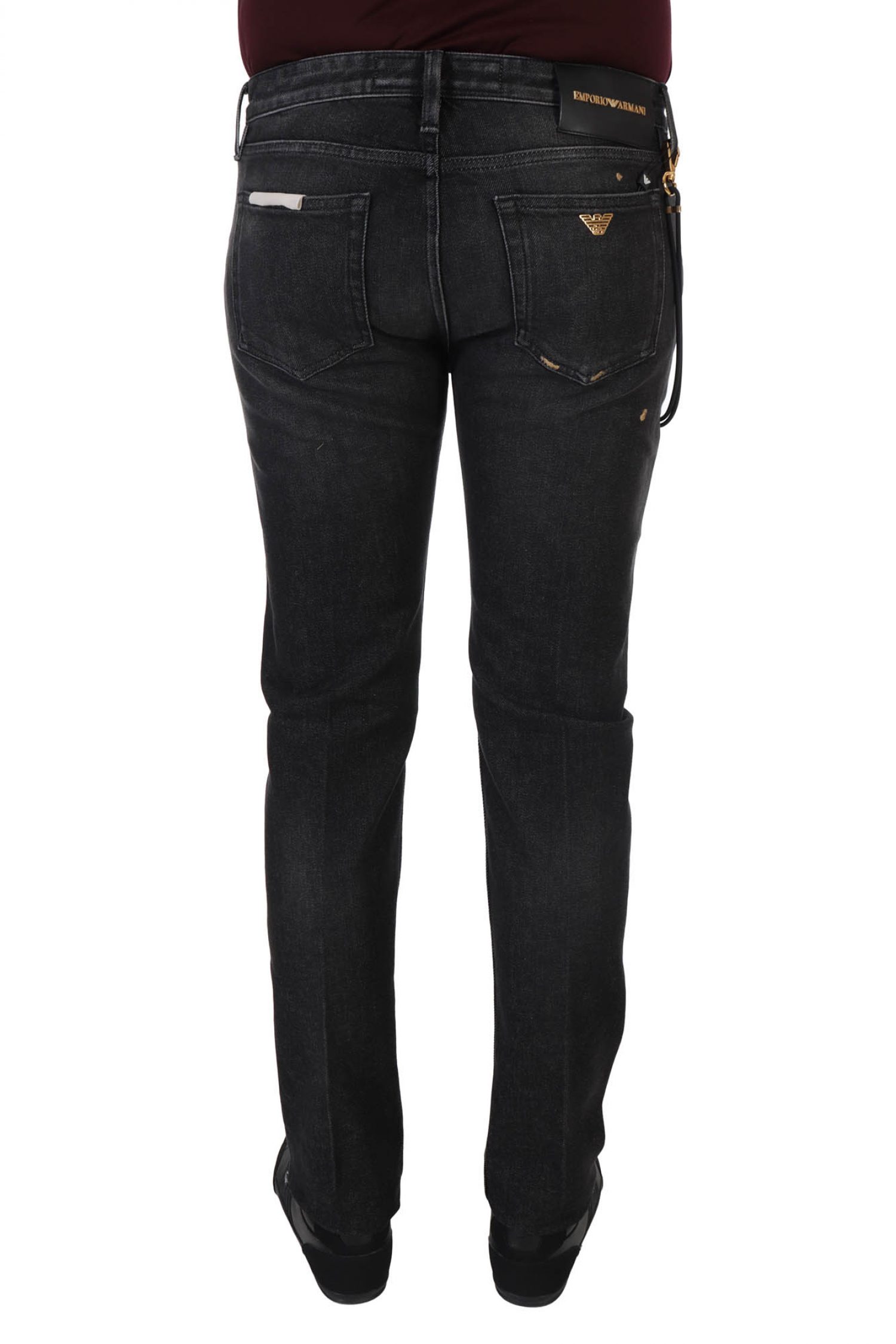 EMPORIO ARMANI ΠΑΝΤΕΛΟΝΙ JEANS J75 SLIM FIT GOLD SERIES ΜΑΥΡΟ