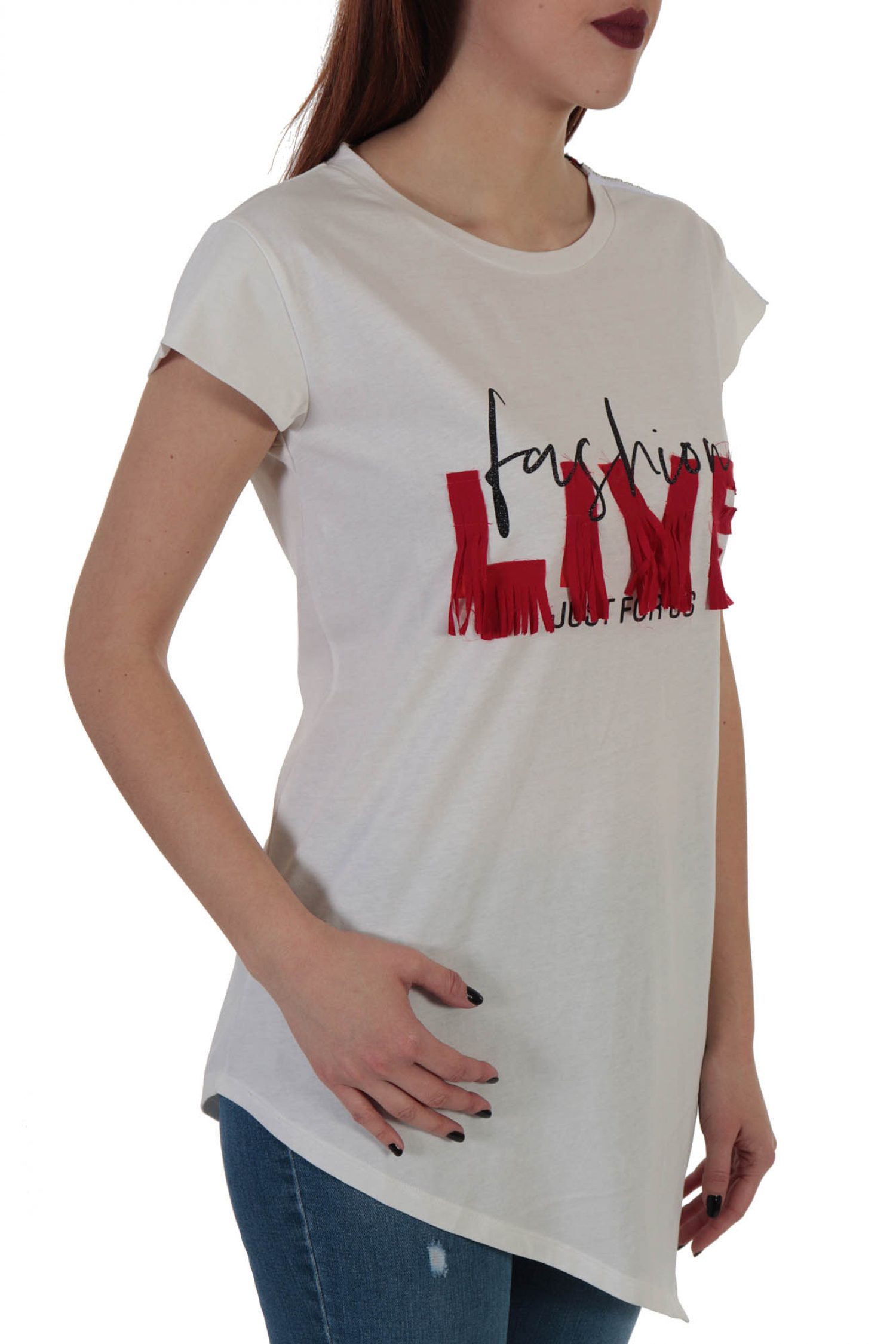 RELISH T-SHIRT LOVE FASHION ADCORRENT ΛΕΥΚΟ