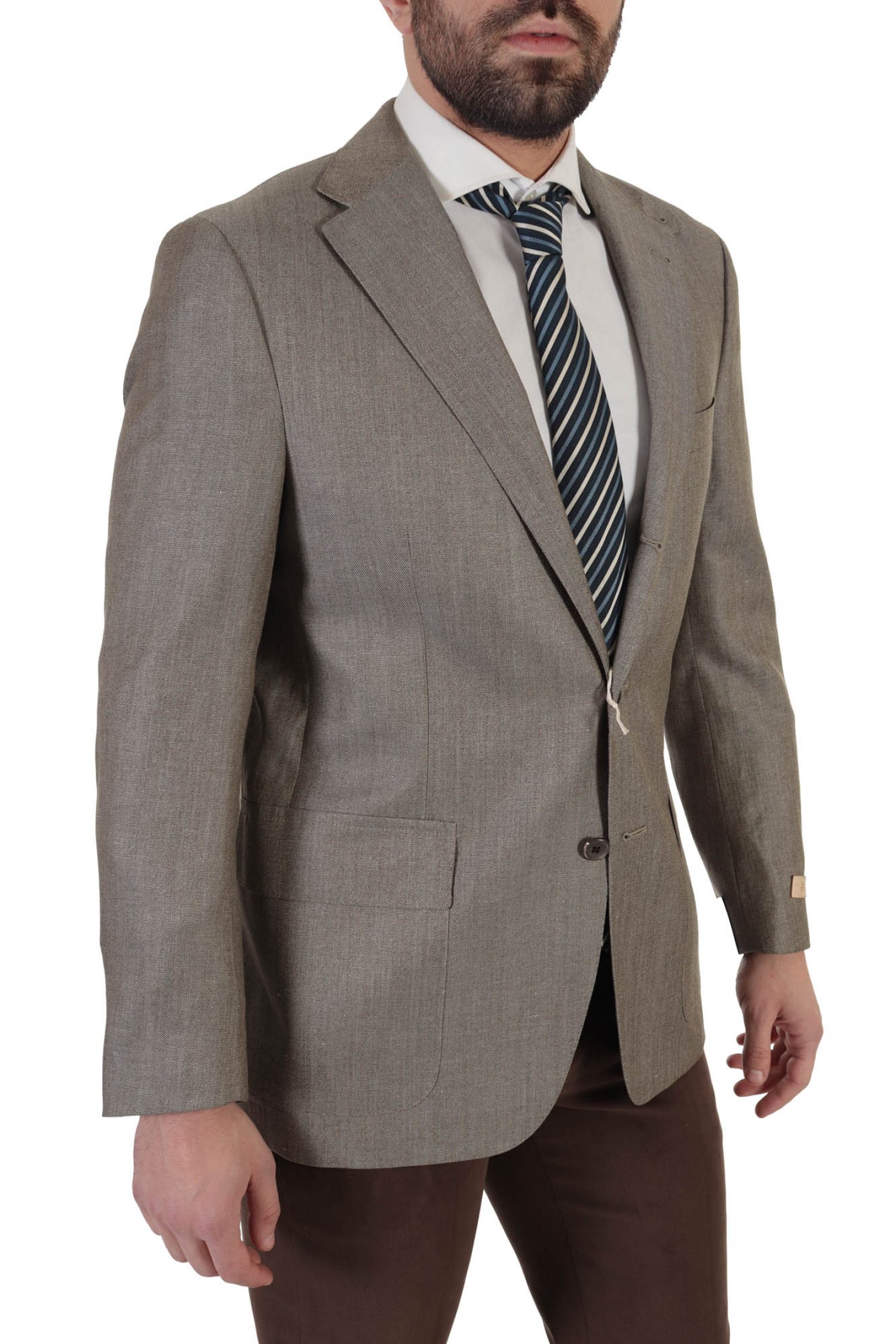 CORNELIANI ΣΑΚΑΚΙ ΨΑΡΟΚΟΚΚΑΛΟ ΓΚΡΙ-ΚΑΦΕ