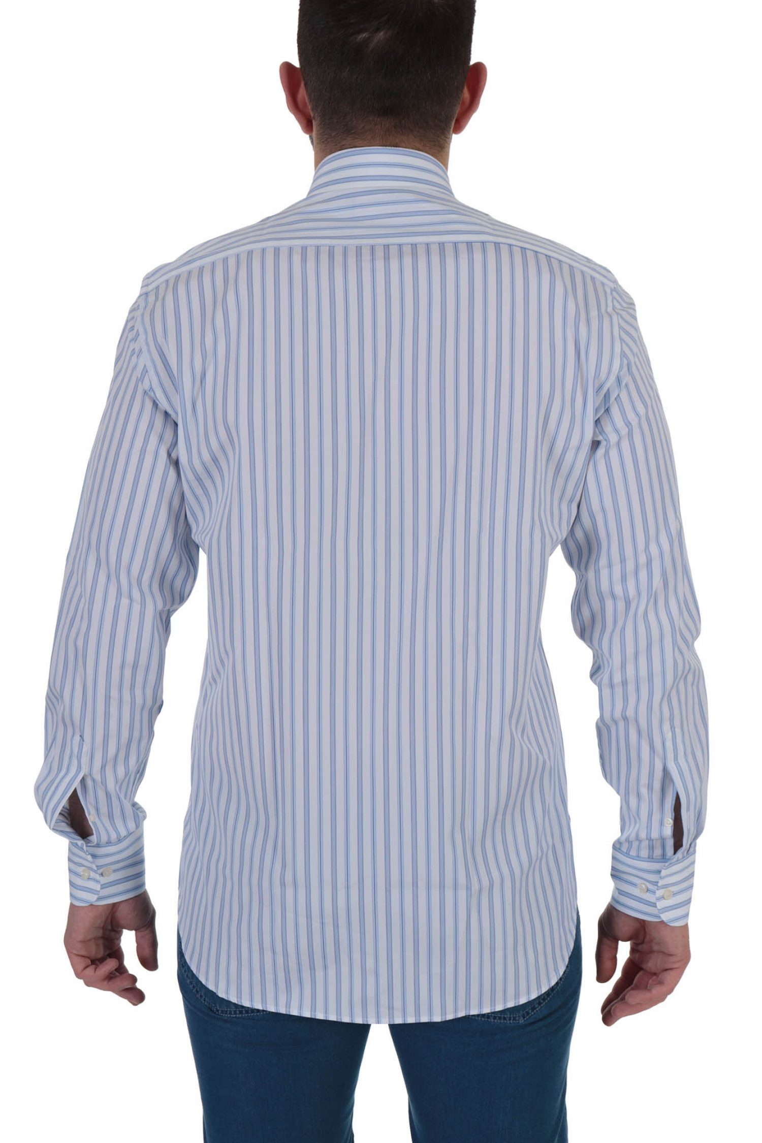 PAUL&SHARK ΠΟΥΚΑΜΙΣΟ BUTTON DOWN ΡΙΓΕ ΛΕΥΚΟ-ΣΙΕΛ φωτογραφία