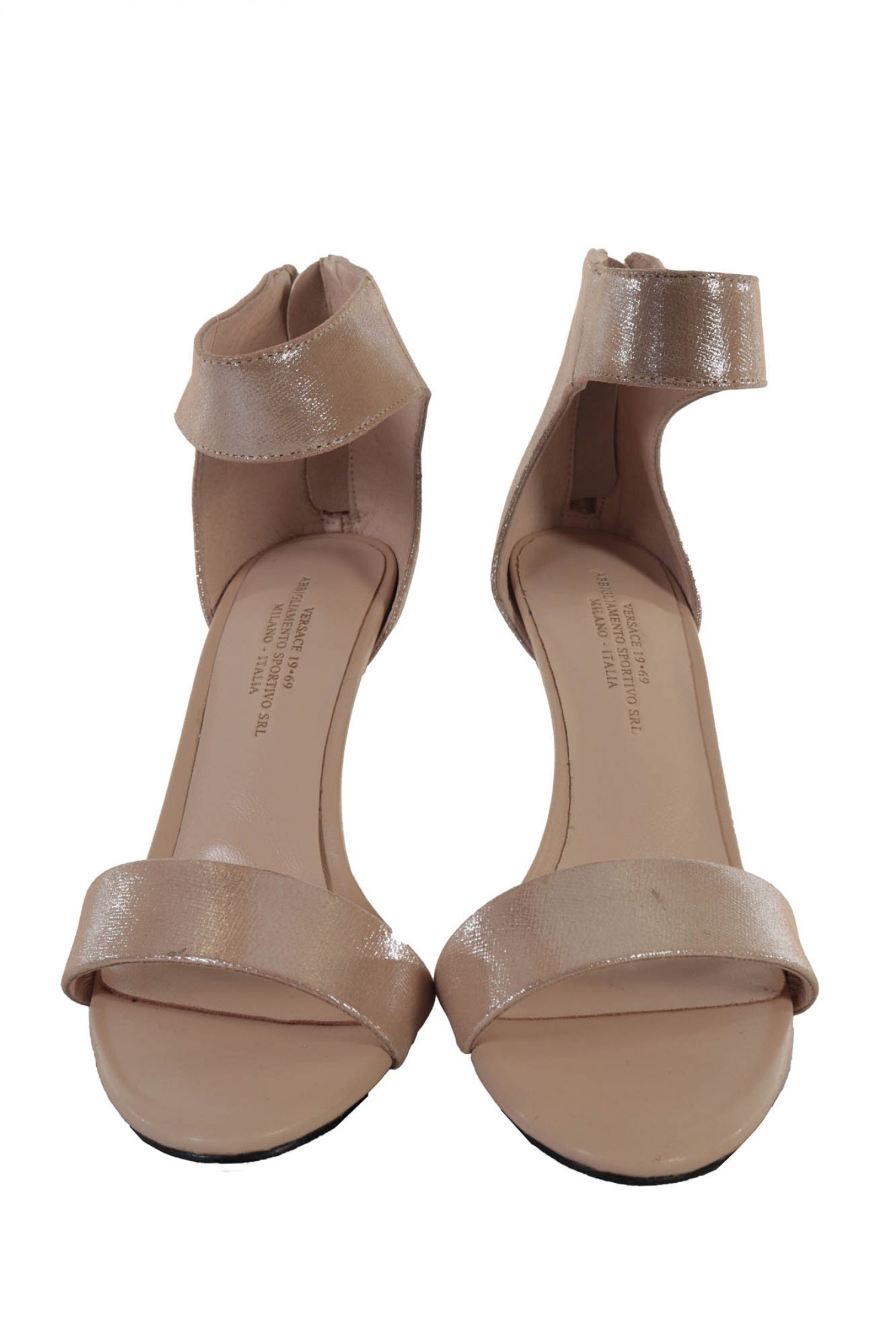 V 19-69 ΠΑΠΟΥΤΣΙΑ ΨΗΛΟ ΠΕΔΙΛΟ ΜΕ ΜΠΑΡΕΤΑ ΑΣΗΜΙ ΛΕΠΤΟΜΕΡΕΙΑ ΣΤΟ ΤΑΚΟΥΝΙ ΧΡΥΣΟ