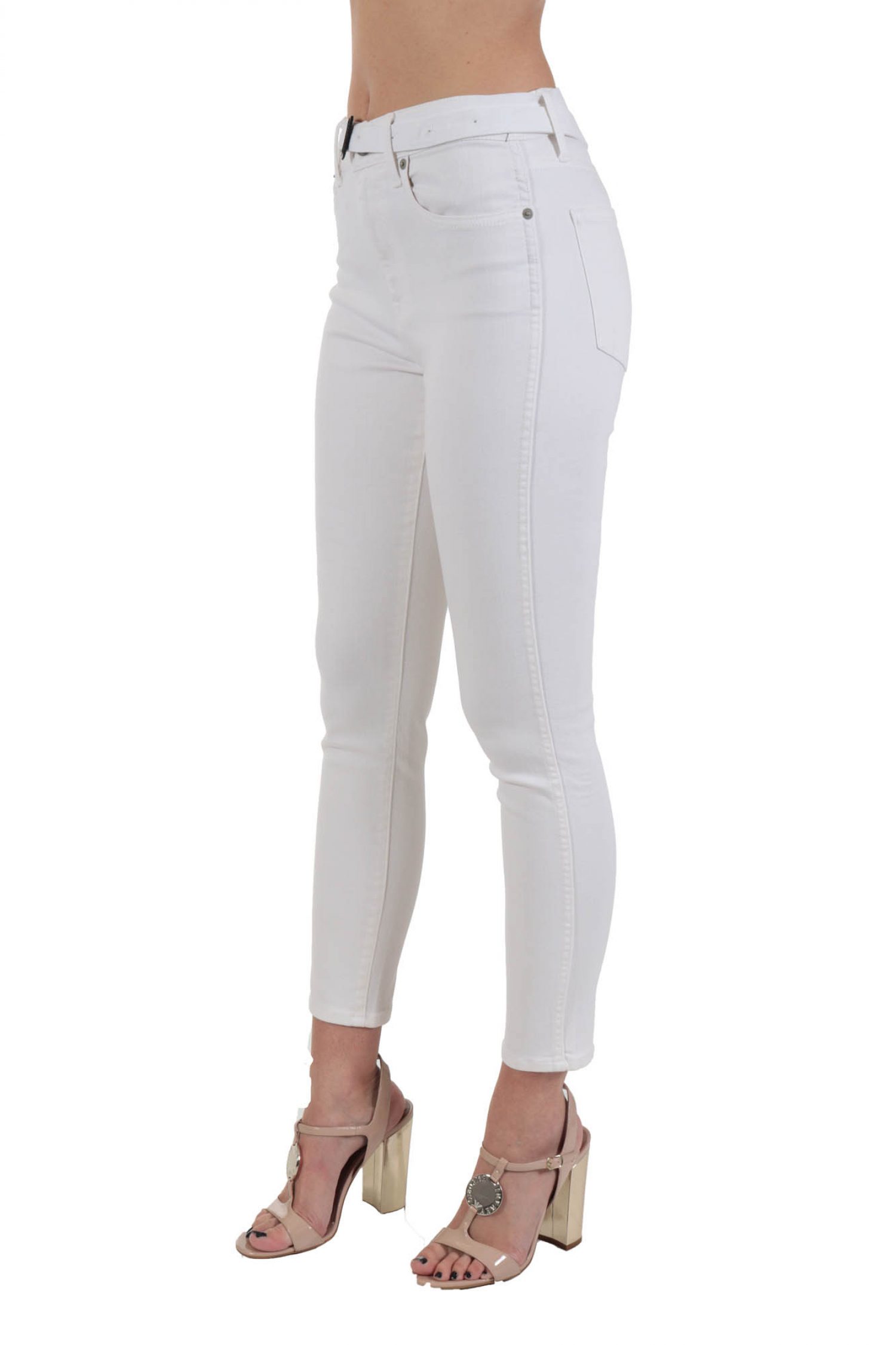 RALPH LAUREN ΠΑΝΤΕΛΟΝΙ JEANS ΖΩΝΗ ΛΕΥΚΟ φωτογραφία