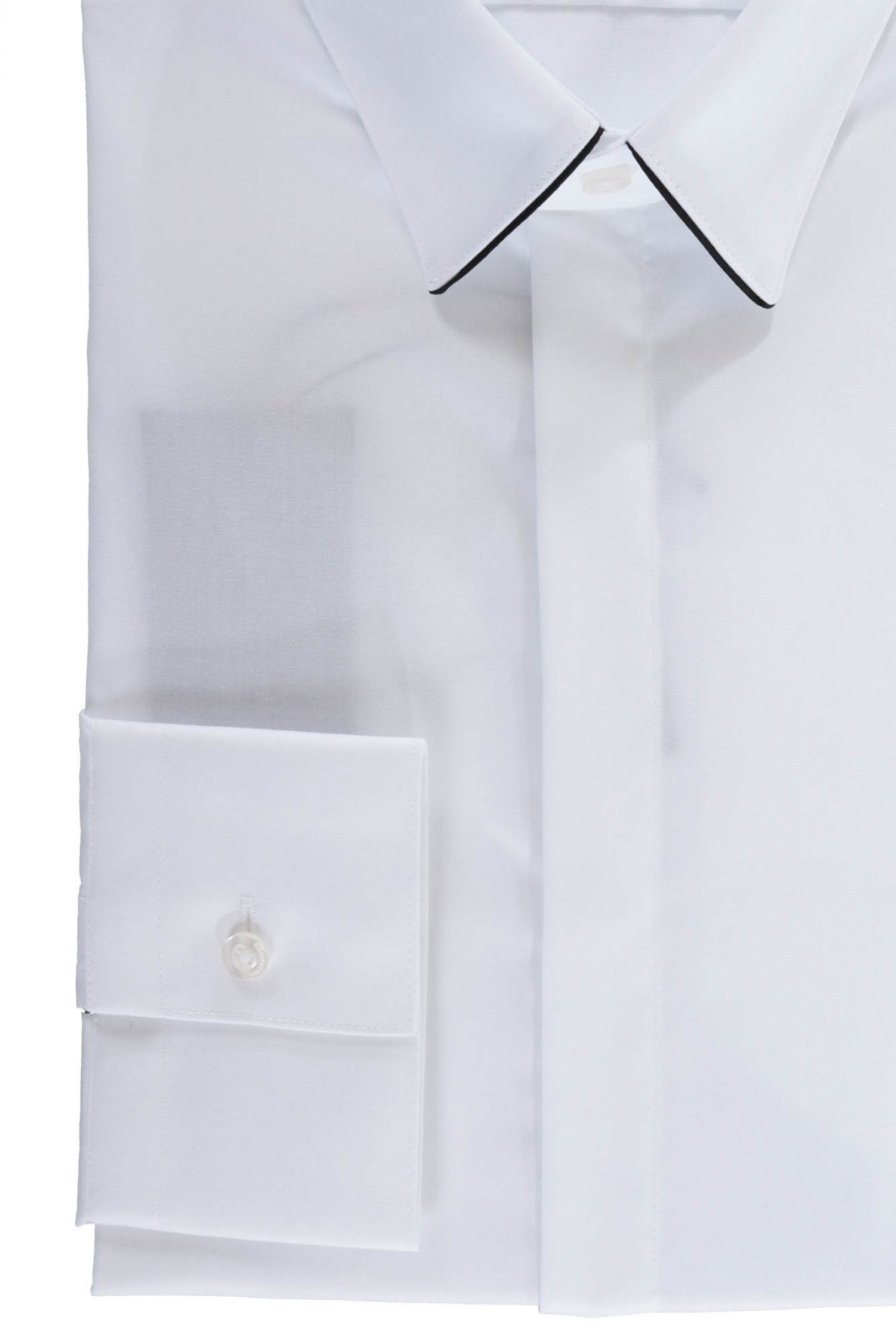 KARL LAGERFELD ΠΟΥΚΑΜΙΣΟ SLIM FIT EASY CARE ΛΕΥΚΟ