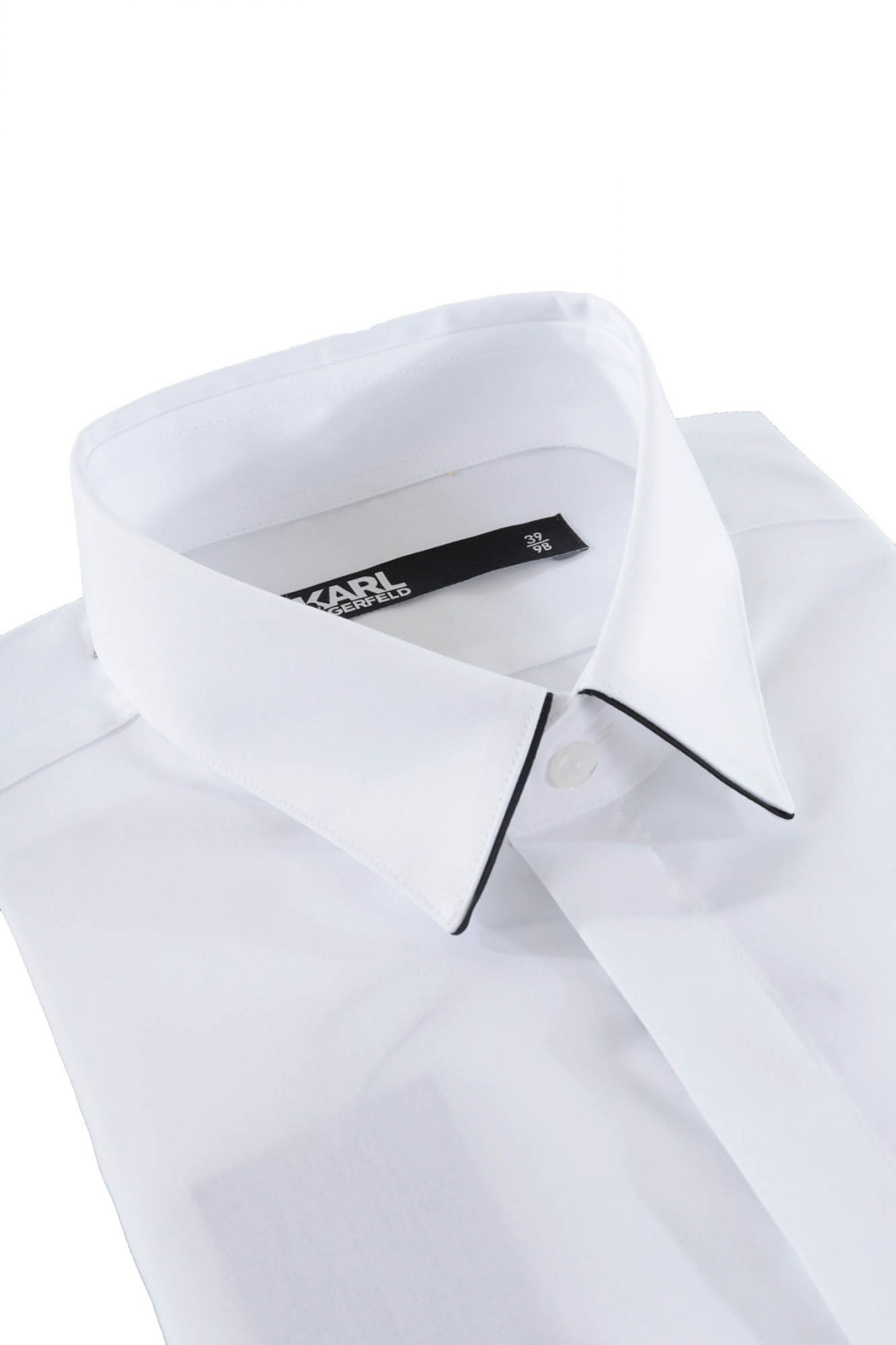 KARL LAGERFELD ΠΟΥΚΑΜΙΣΟ SLIM FIT EASY CARE ΛΕΥΚΟ