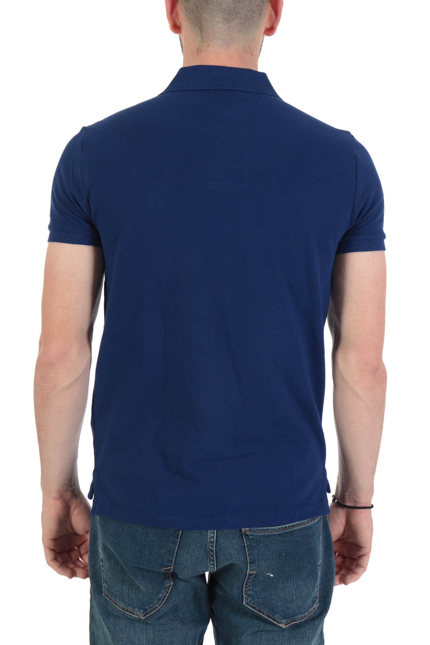 RALPH LAUREN POLO CUSTOM SLIM FIT ΜΠΛΕ