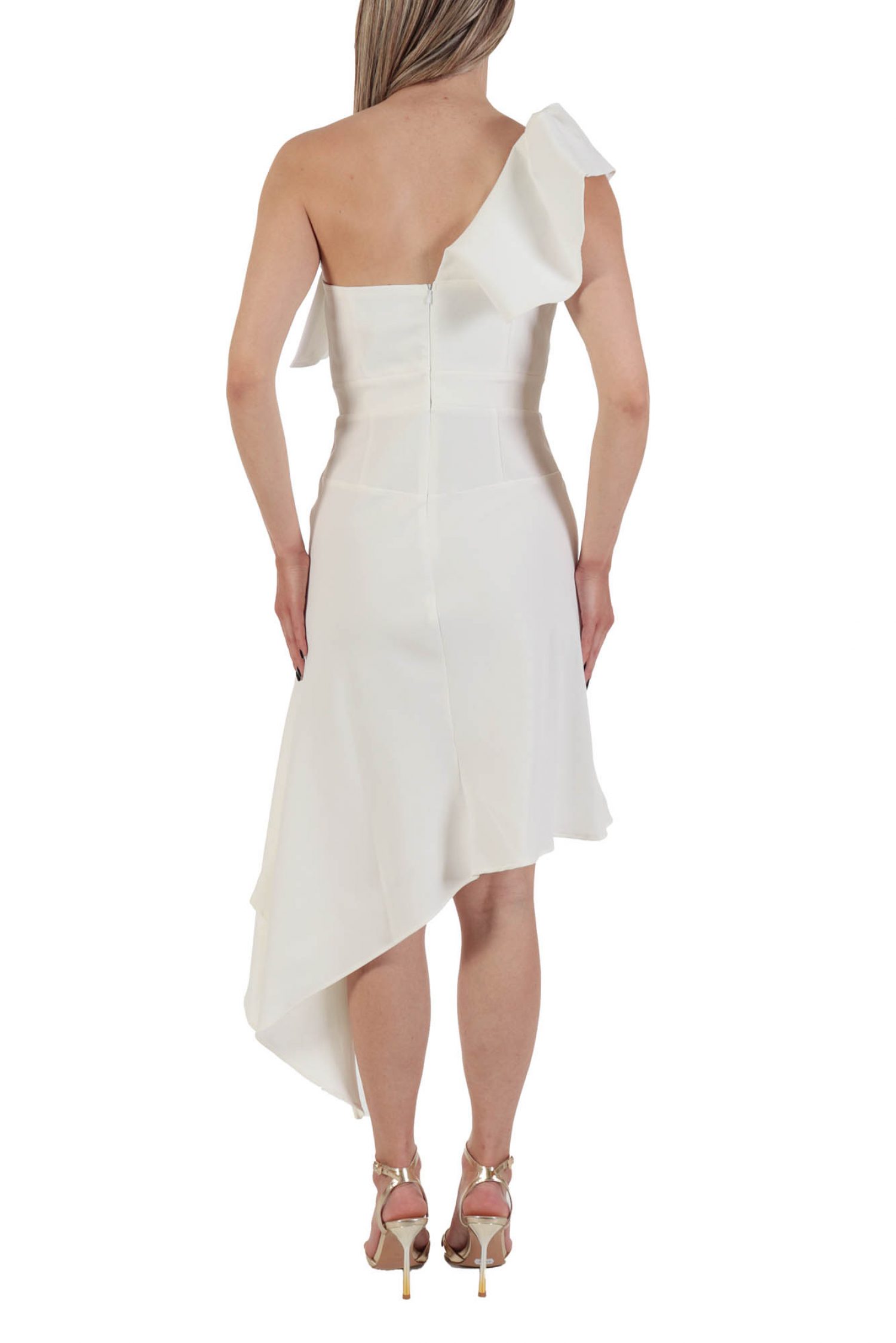 RELISH ΦΟΡΕΜΑ MIDI MIRIADER ΑΣΥΜΜΕΤΡΟ ΕΝΑΣ ΩΜΟΣ ΒΟΛΑΝ ΕΚΡΟΥ