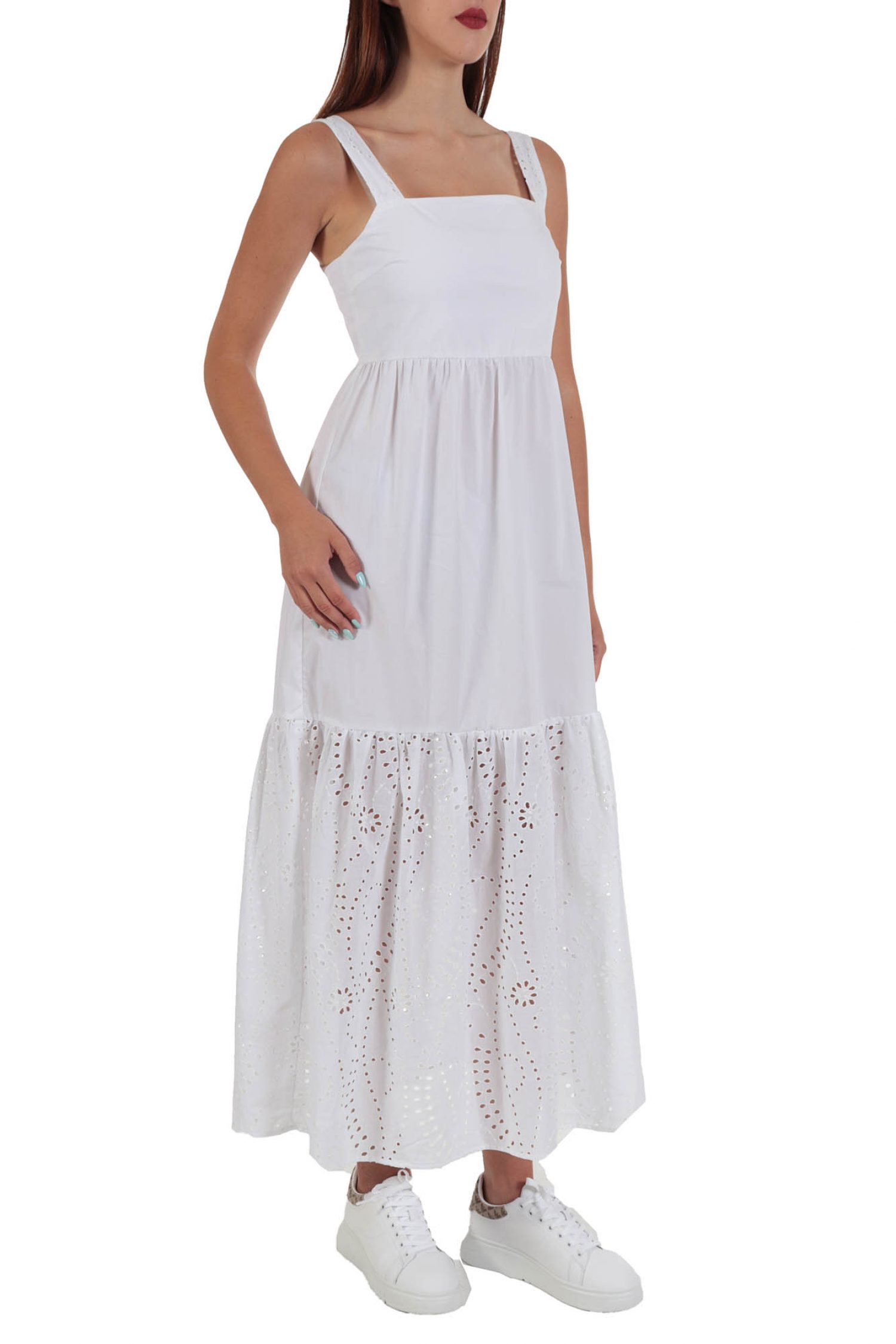 MARELLA EMME ΦΟΡΕΜΑ NUVOLA BRODERIE ΤΙΡΑΝΤΑ ΒΟΛΑΝ ΛΕΥΚΟ φωτογραφία