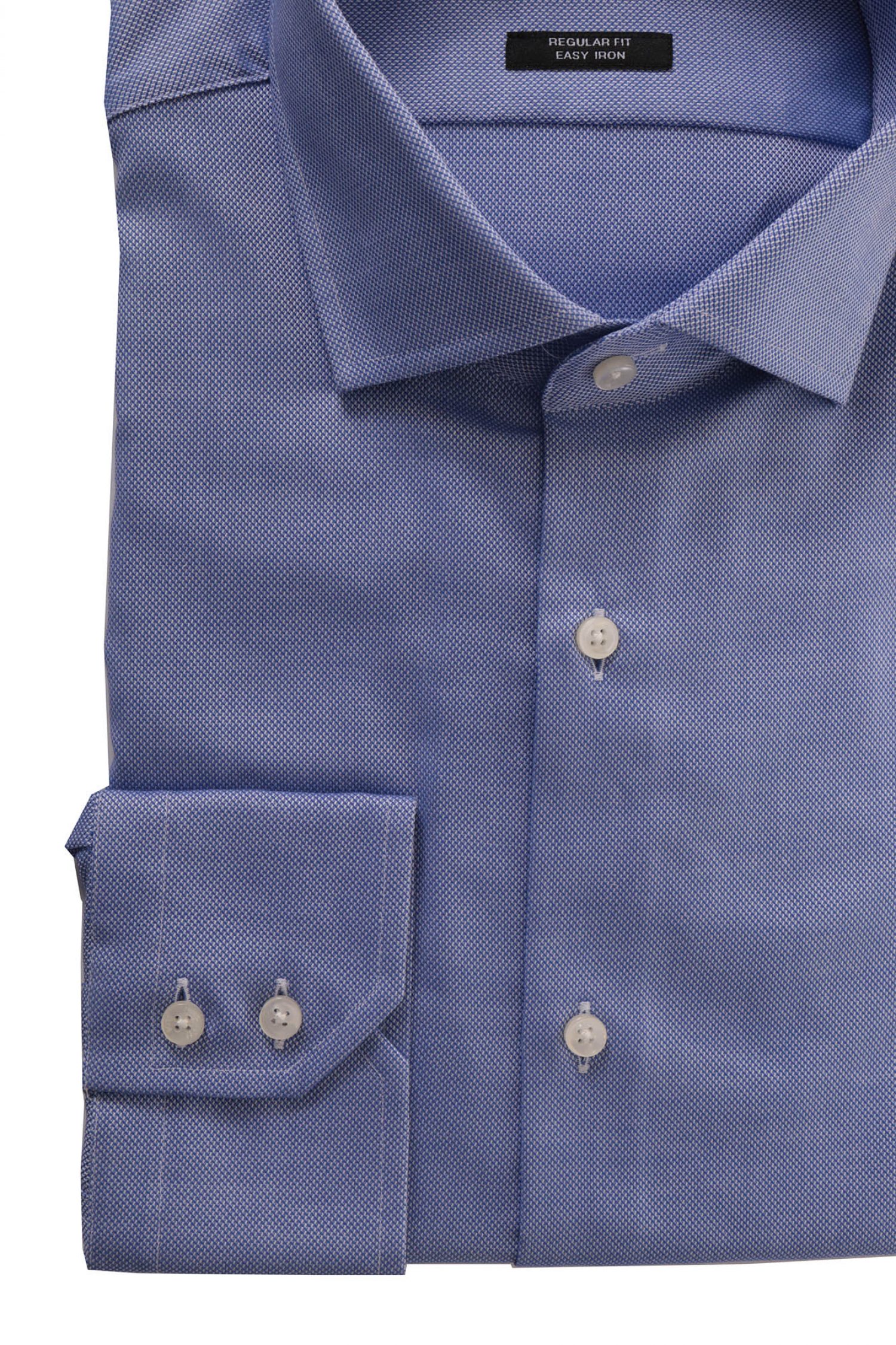 BOSS ΠΟΥΚΑΜΙΣΟ GORDON REGULAR FIT EASY IRON ΜΙΚΡΟΣΧΕΔΙΟ ΓΑΛΑΖΙΟ φωτογραφία