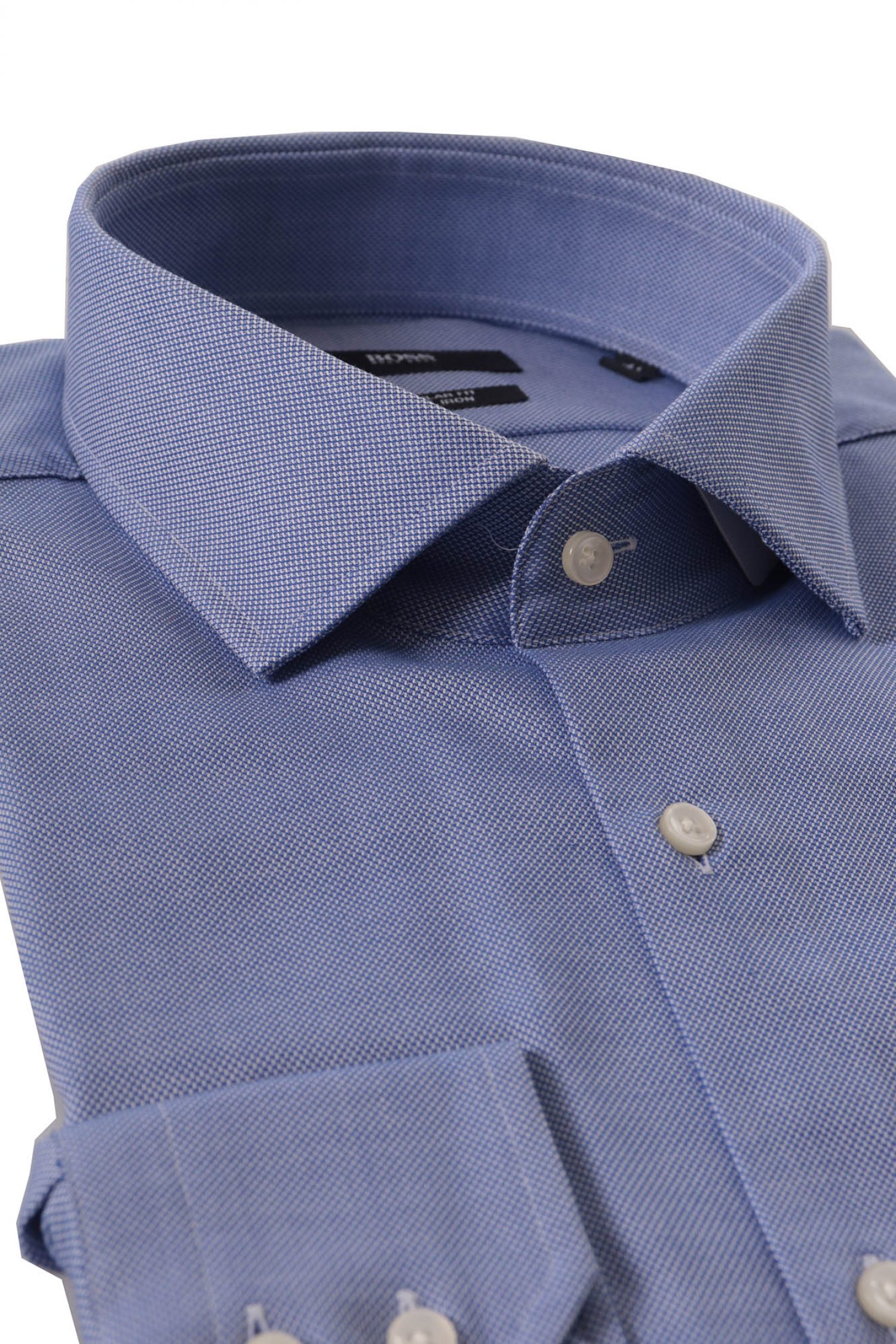 BOSS ΠΟΥΚΑΜΙΣΟ GORDON REGULAR FIT EASY IRON ΜΙΚΡΟΣΧΕΔΙΟ ΓΑΛΑΖΙΟ φωτογραφία