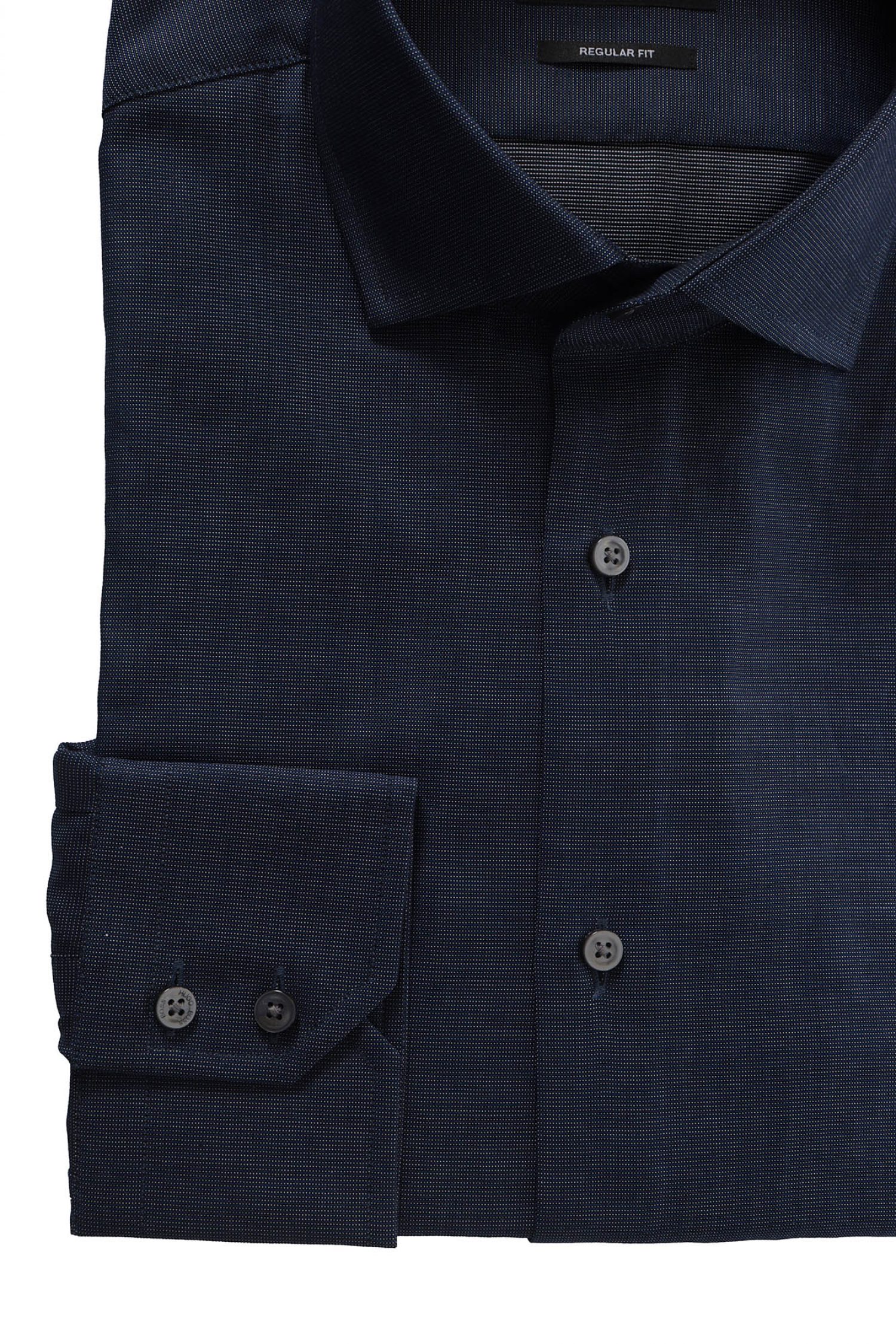 BOSS ΠΟΥΚΑΜΙΣΟ GORDON REGULAR FIT ΜΙΚΡΟΣΧΕΔΙΟ ΜΠΛΕ φωτογραφία